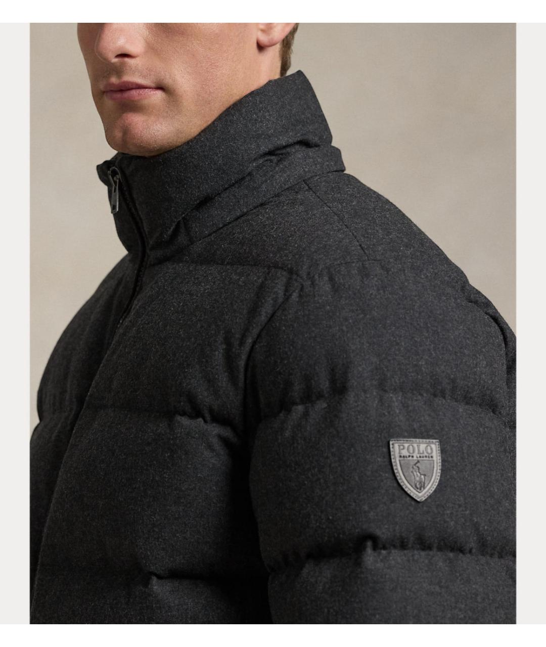 POLO RALPH LAUREN Серый пуховик, фото 2
