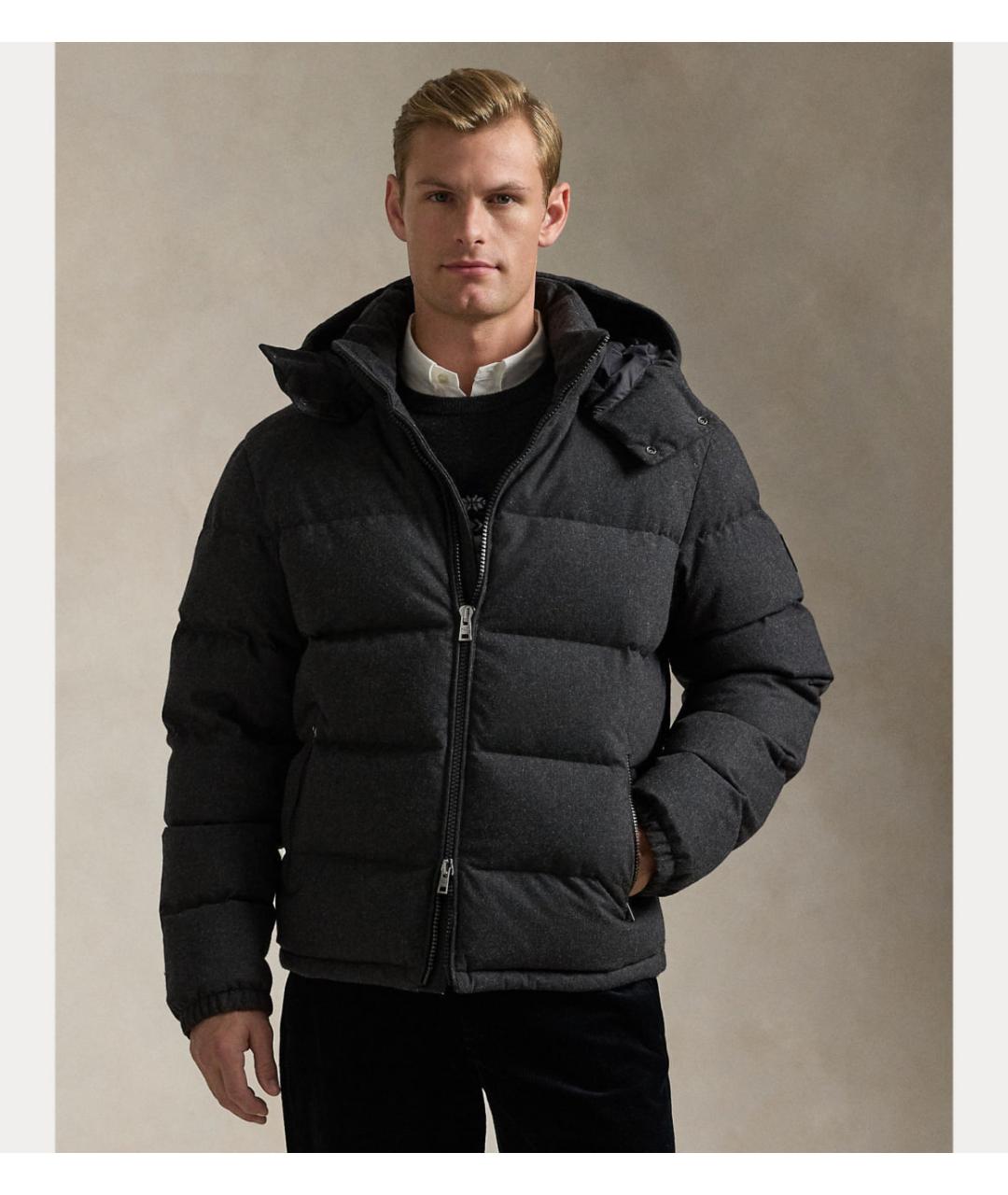 POLO RALPH LAUREN Серый пуховик, фото 6
