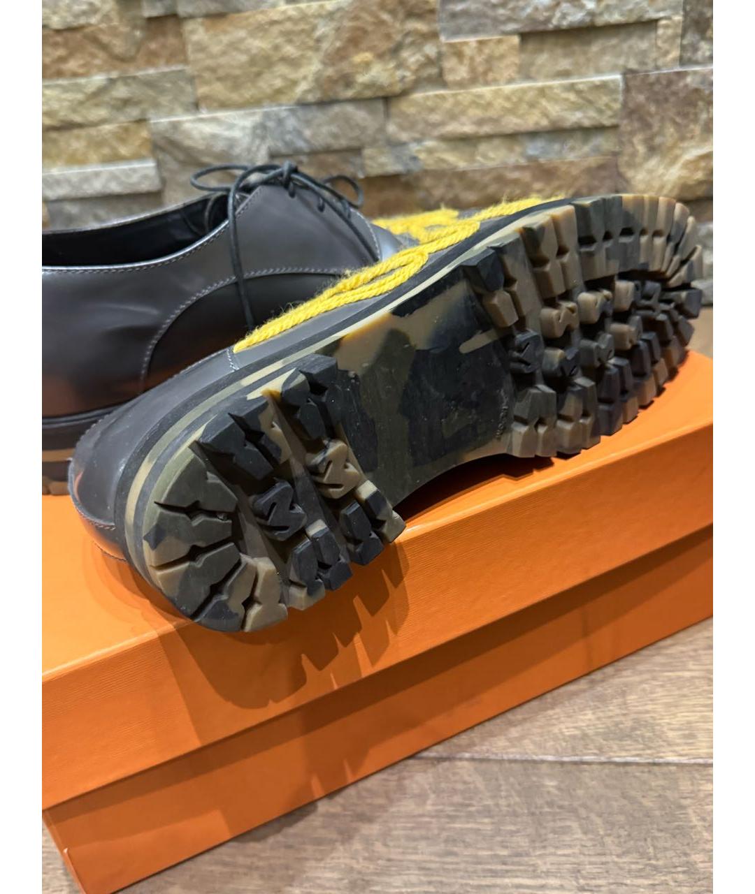 AGL Серые кожаные брогги и оксфорды, фото 7