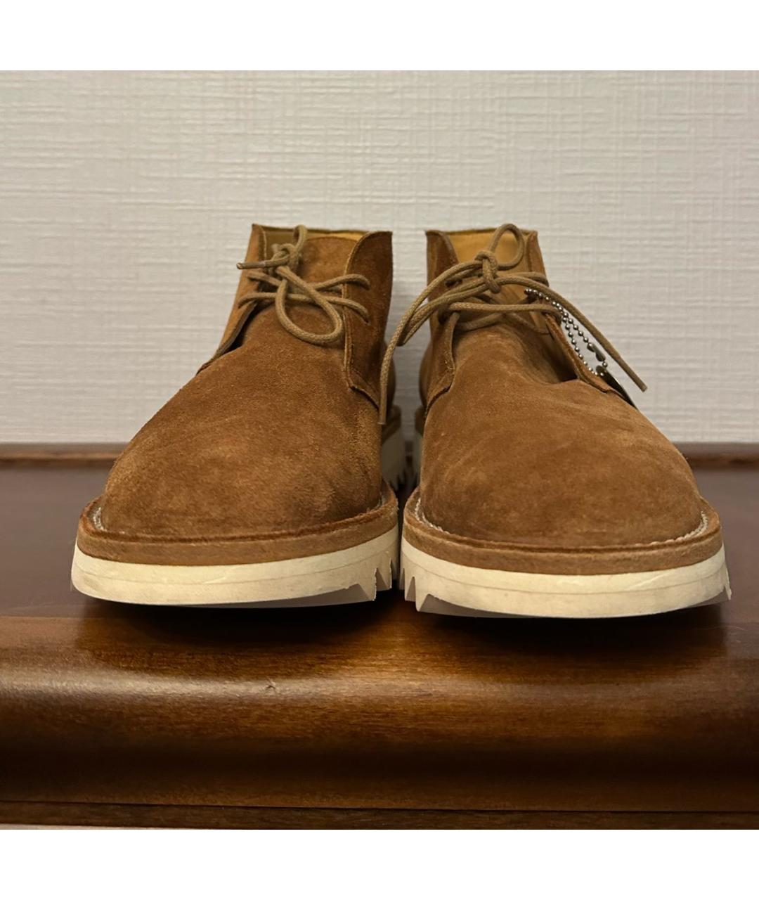 KENZO Коричневые замшевые низкие ботинки, фото 2