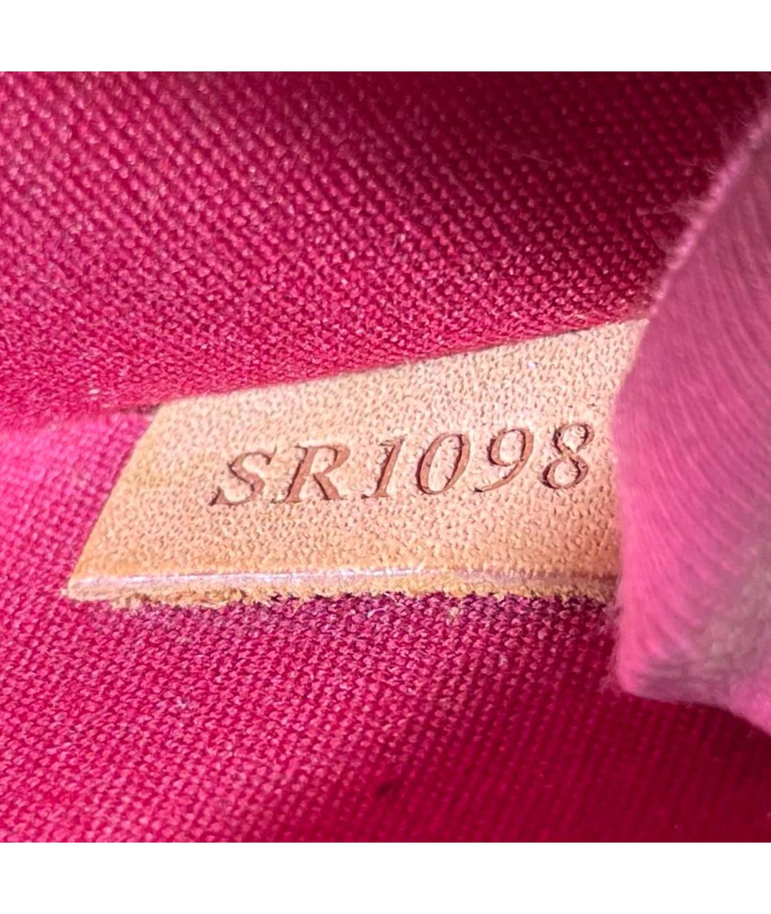 LOUIS VUITTON Красная сумка с короткими ручками из лакированной кожи, фото 6