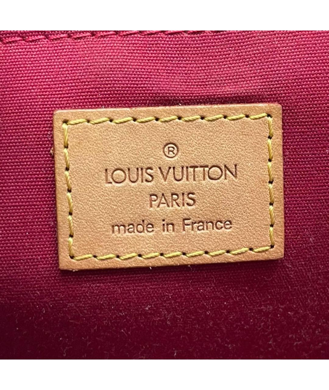 LOUIS VUITTON Красная сумка с короткими ручками из лакированной кожи, фото 5