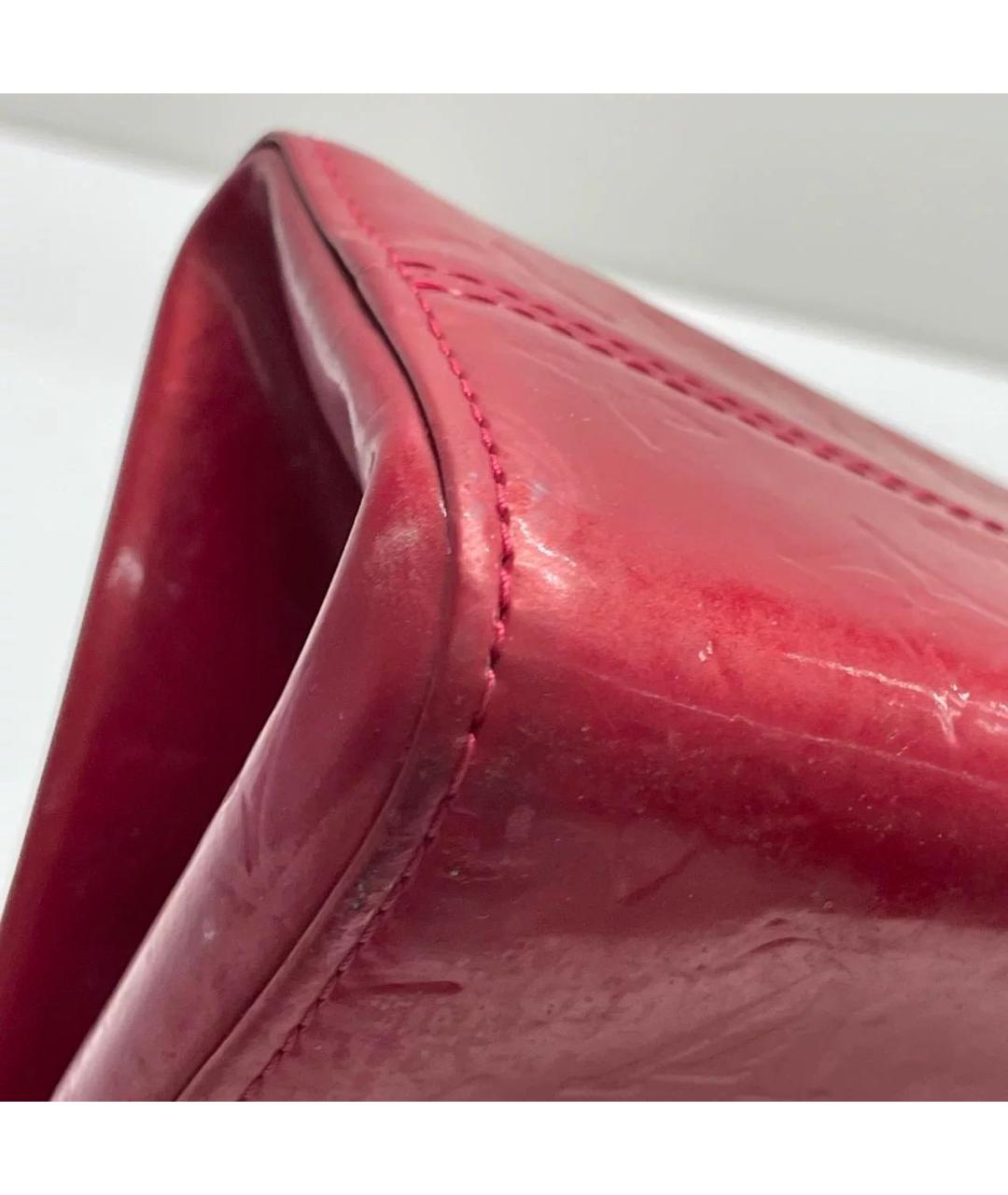 LOUIS VUITTON Красная сумка с короткими ручками из лакированной кожи, фото 8