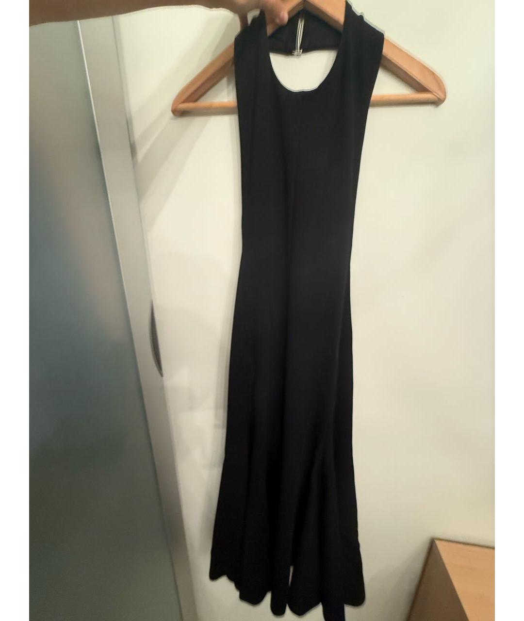 JACQUEMUS Черное вискозное коктейльное платье, фото 2