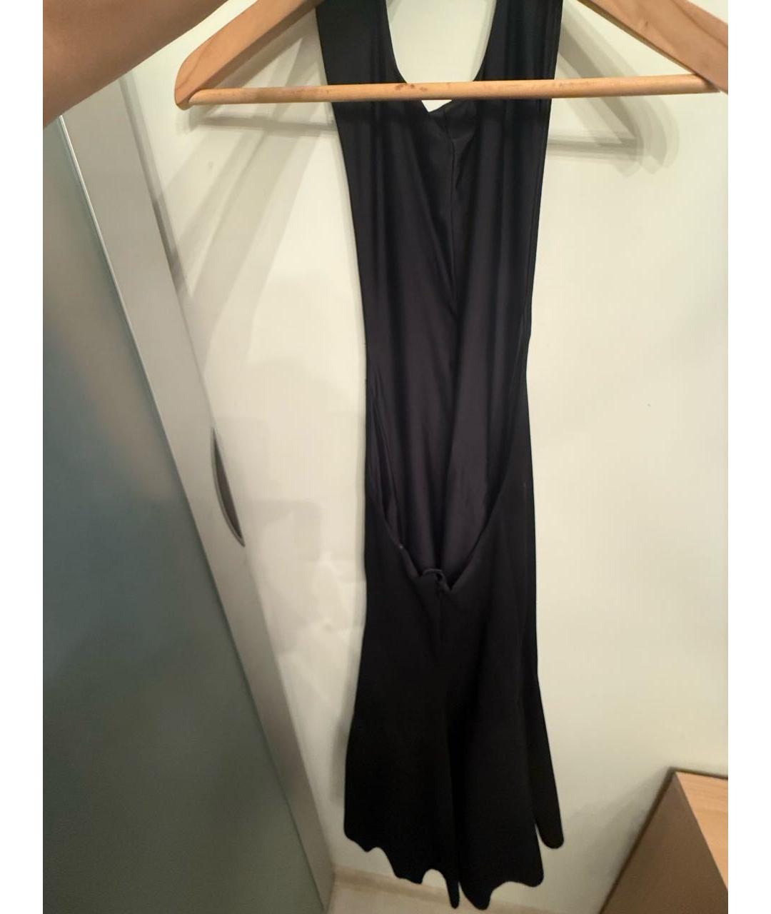 JACQUEMUS Черное вискозное коктейльное платье, фото 3