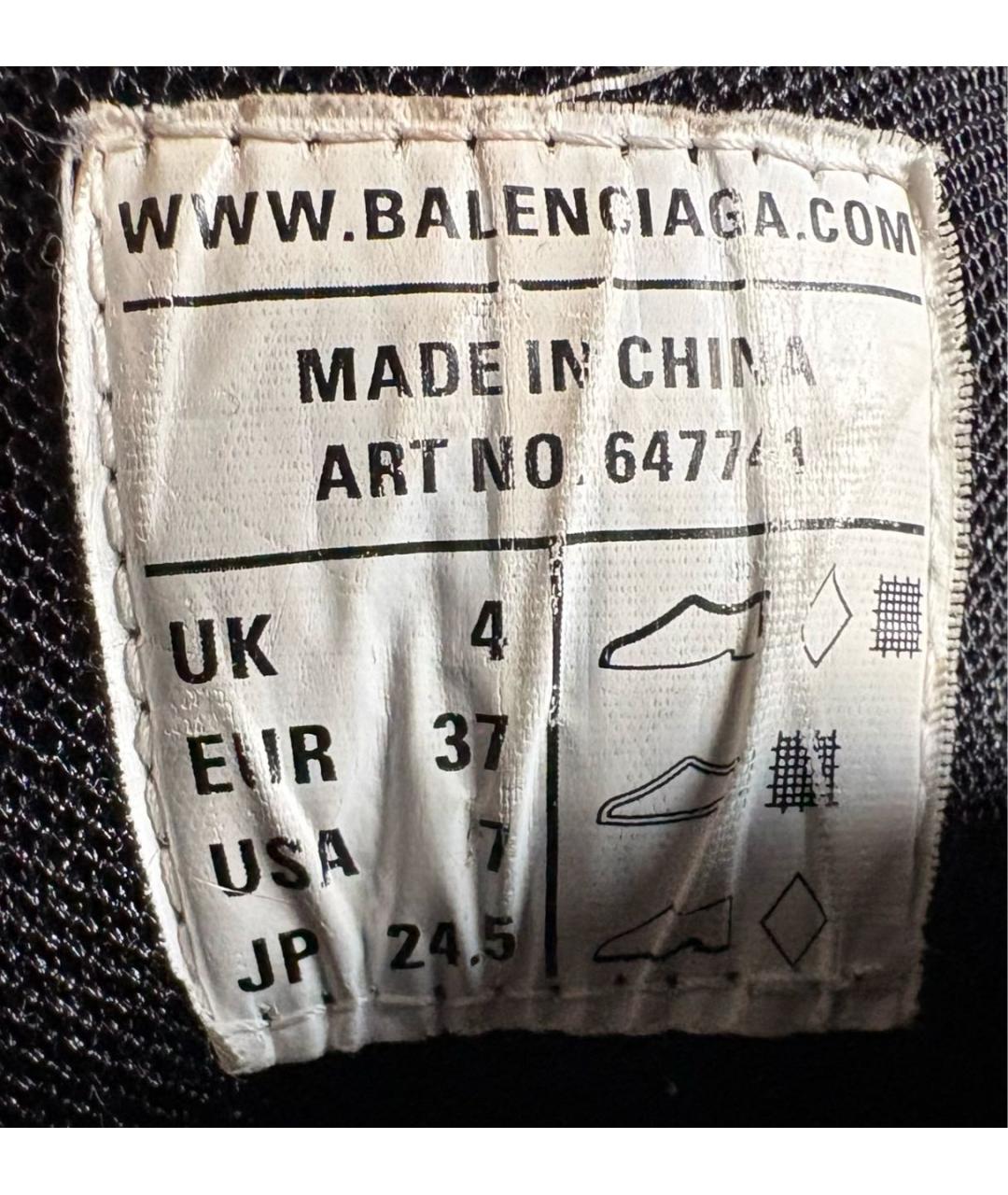 BALENCIAGA Черные кроссовки, фото 5