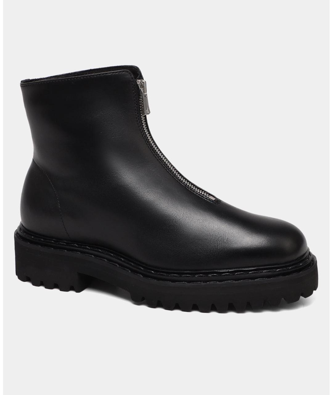 OFFICINE CREATIVE Черные кожаные ботинки, фото 9