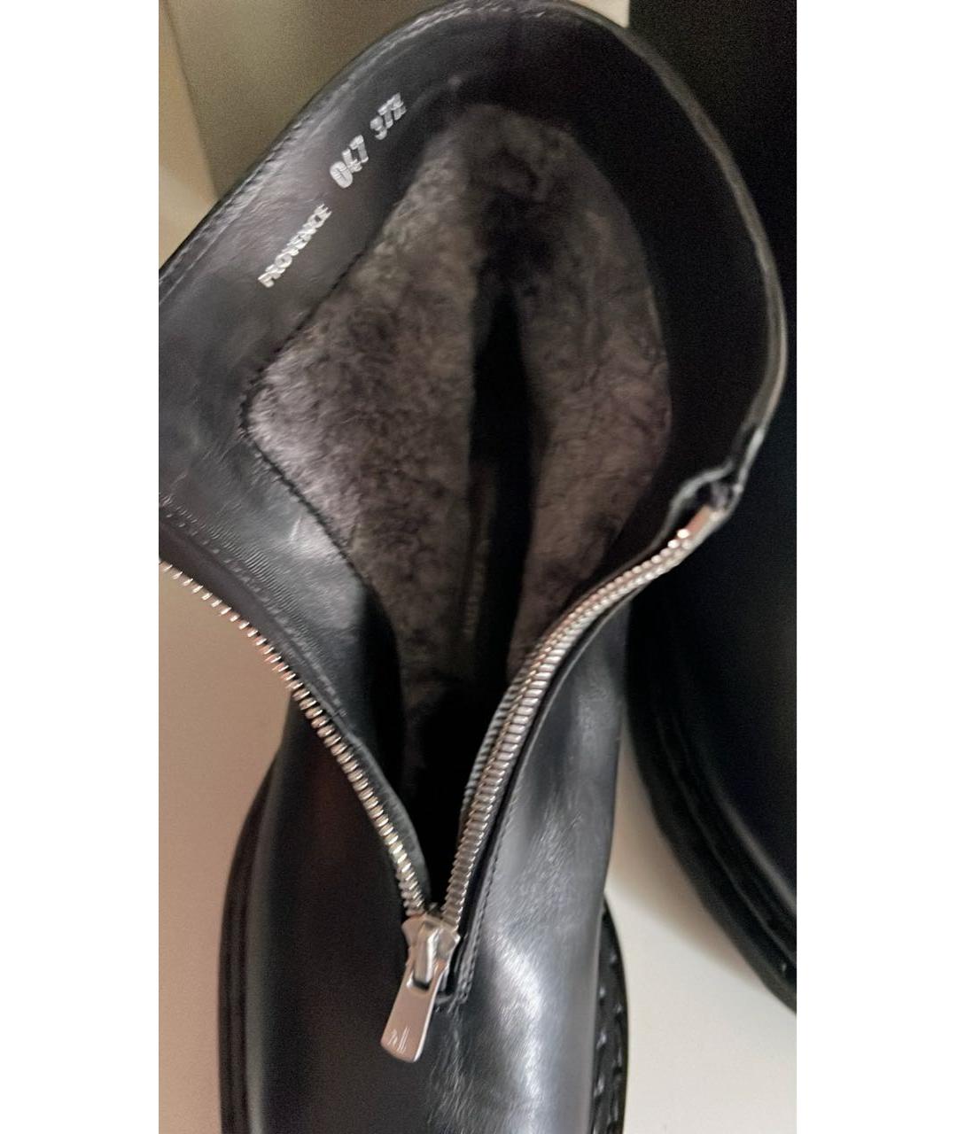 OFFICINE CREATIVE Черные кожаные ботинки, фото 6