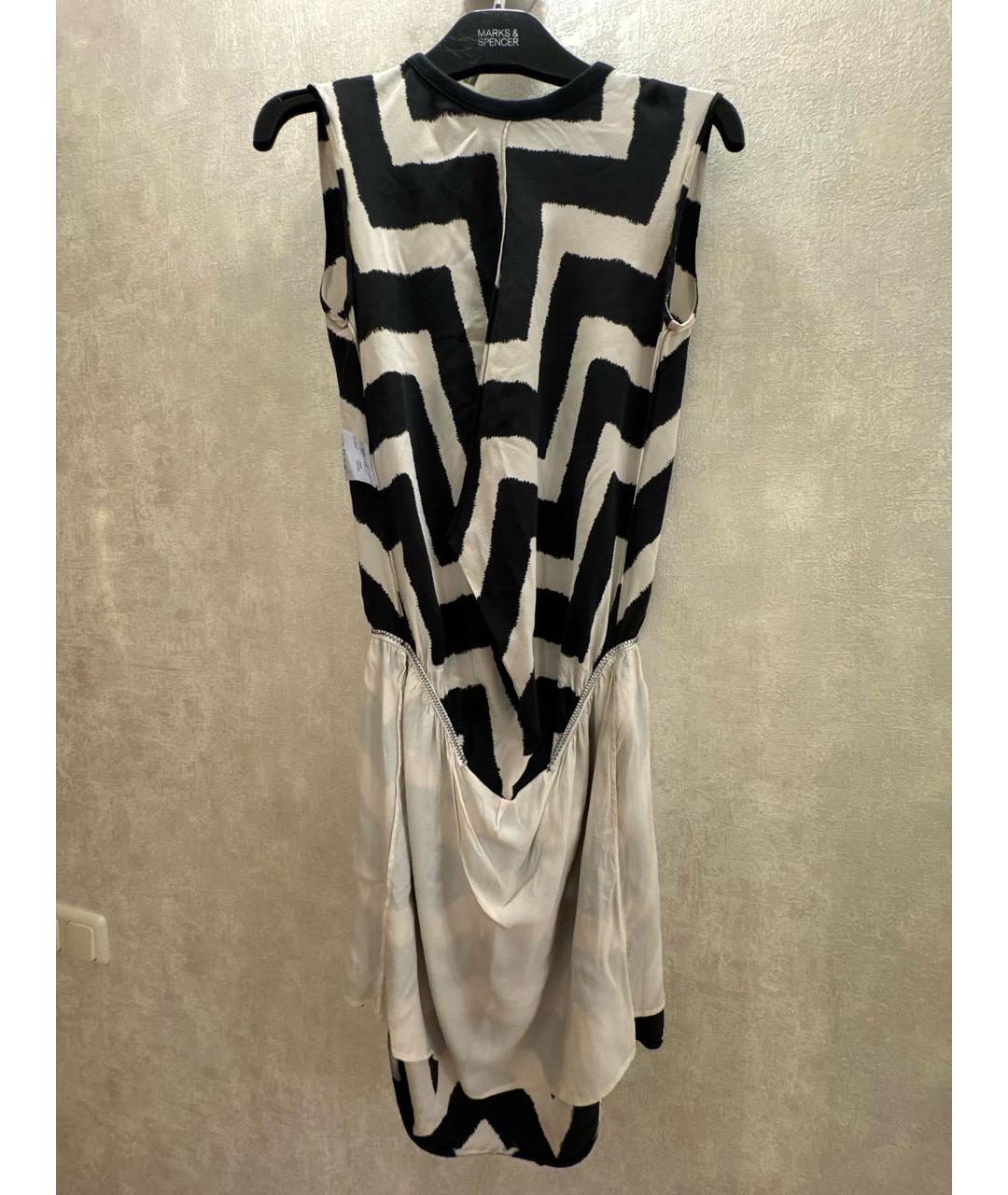 Carven Белое шелковое повседневное платье, фото 4