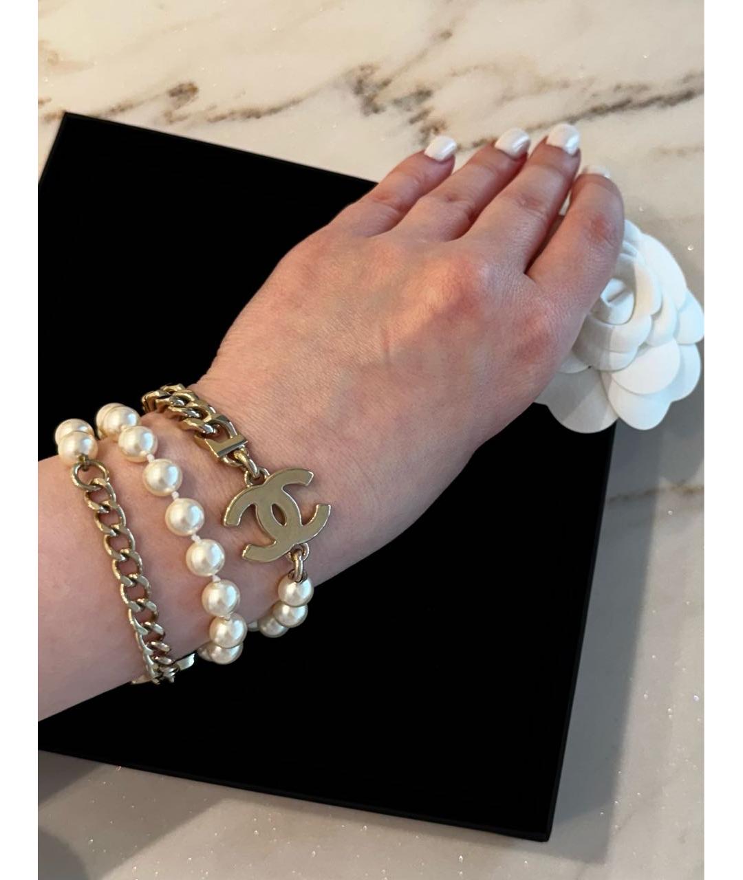 CHANEL Белое жемчужное колье, фото 7