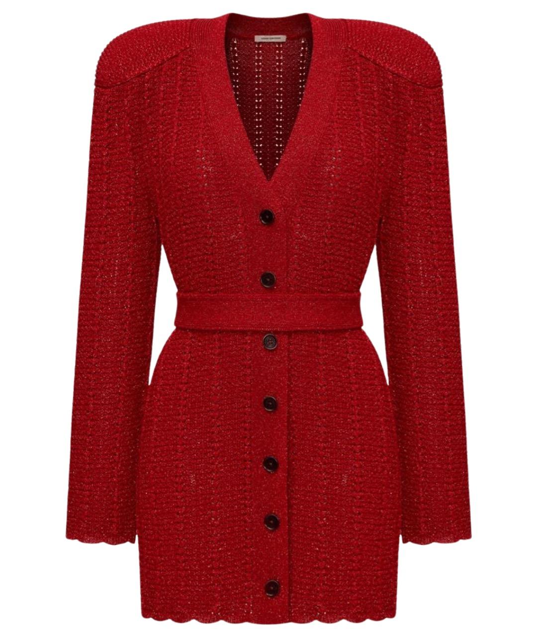 ULYANA SERGEENKO Красный хлопковый кардиган, фото 1