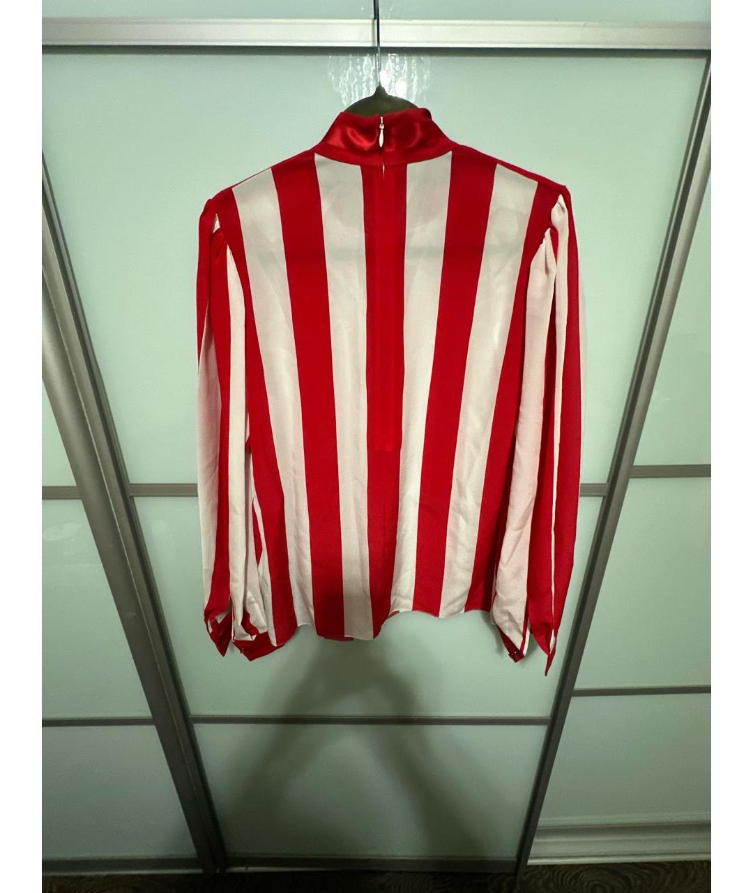 DOLCE&GABBANA Красная шелковая блузы, фото 2