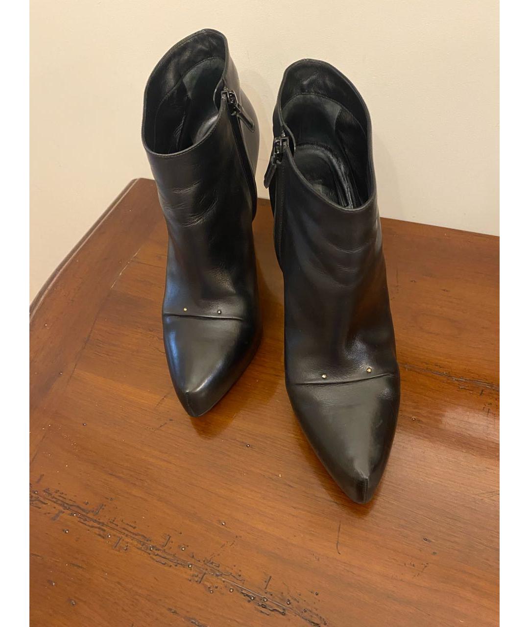 ROGER VIVIER Черные кожаные ботильоны, фото 4