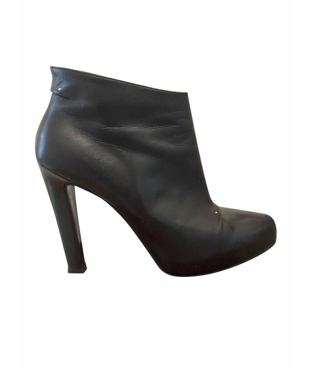 ROGER VIVIER Черные кожаные ботильоны, фото 1