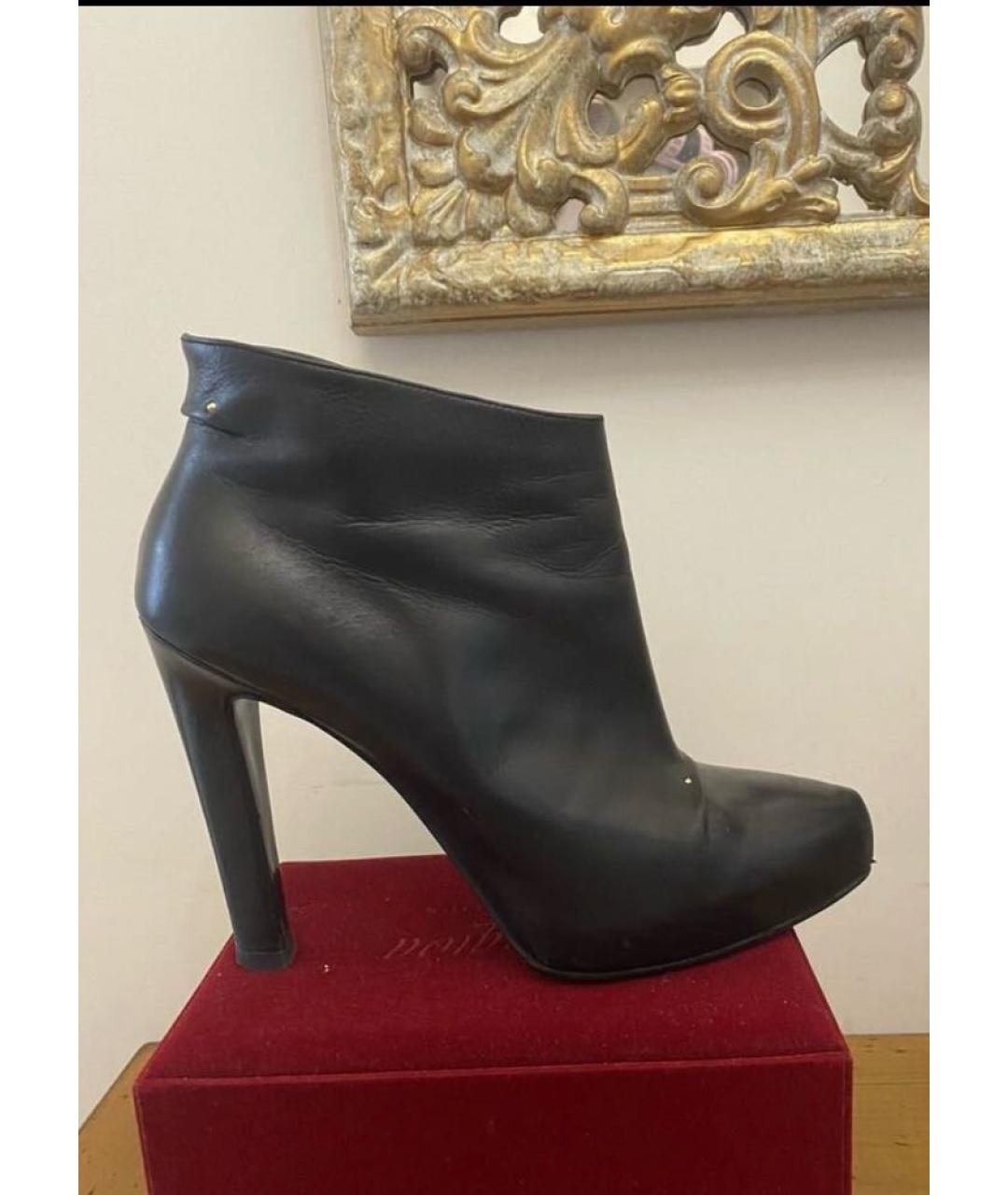 ROGER VIVIER Черные кожаные ботильоны, фото 9