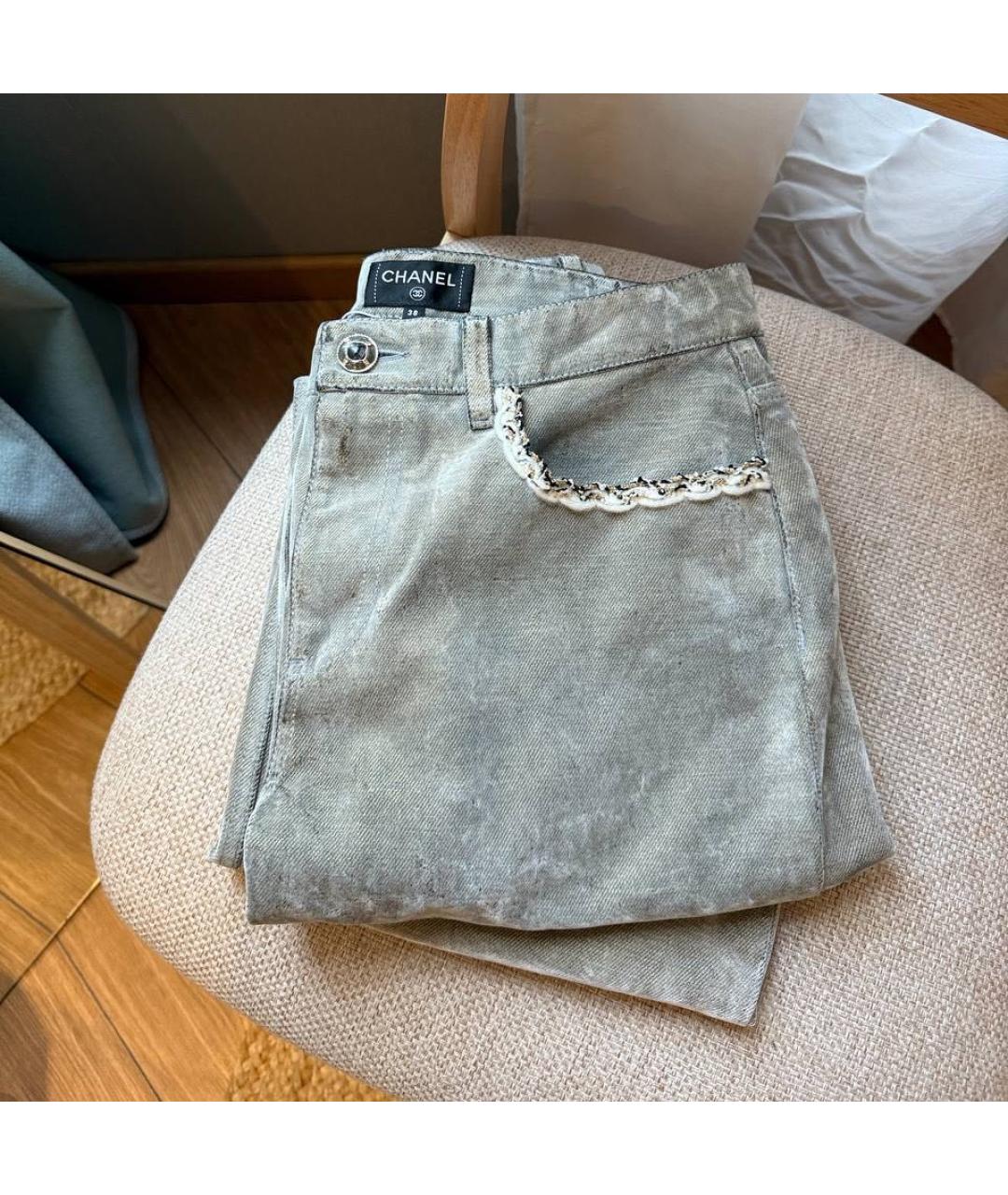 CHANEL Прямые джинсы, фото 4