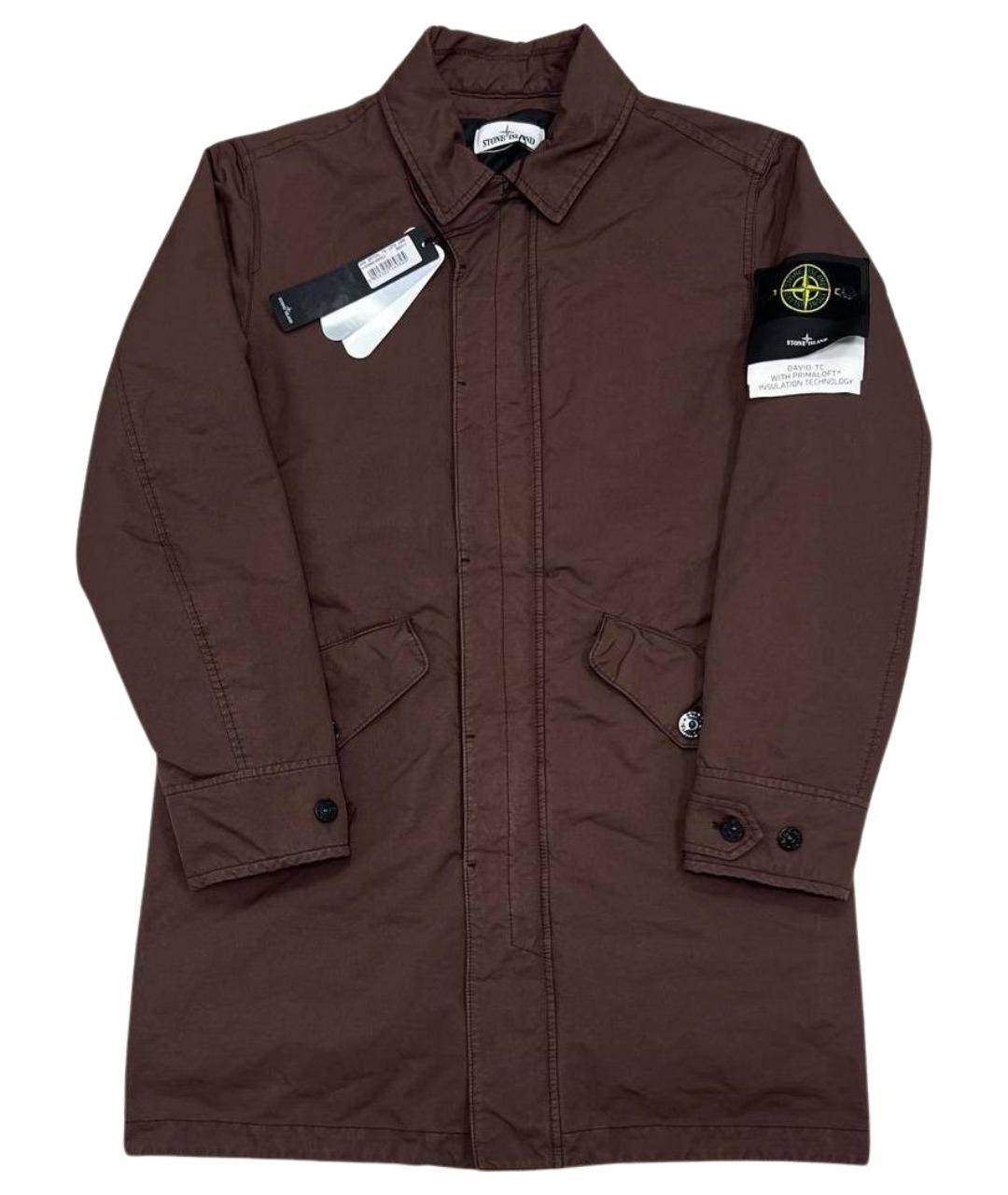STONE ISLAND Коричневый тренч / плащ, фото 1
