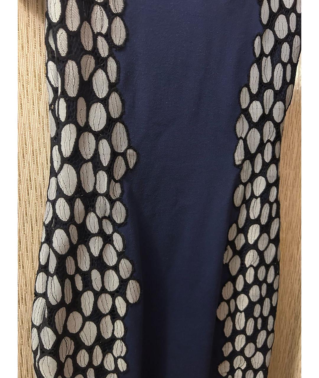 DIANE VON FURSTENBERG Синее вискозное коктейльное платье, фото 3