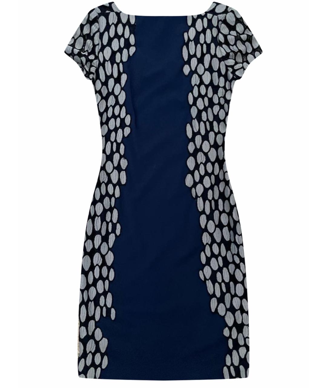 DIANE VON FURSTENBERG Синее вискозное коктейльное платье, фото 1