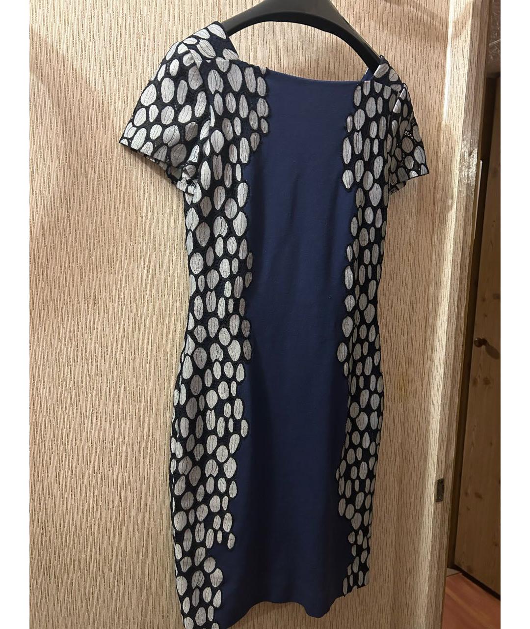 DIANE VON FURSTENBERG Синее вискозное коктейльное платье, фото 2