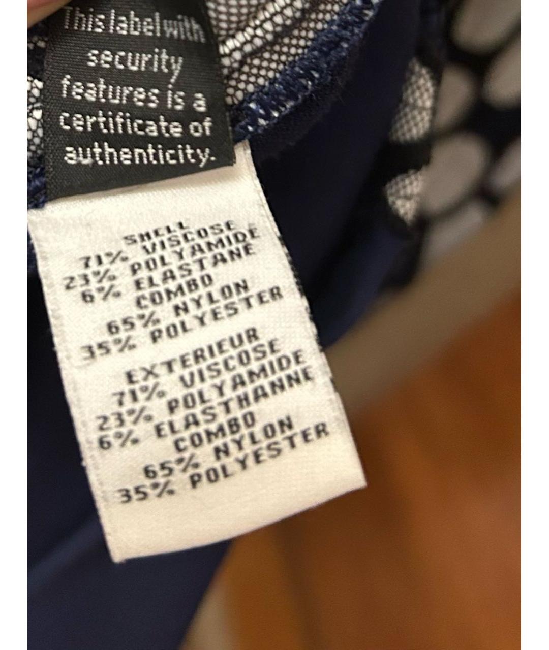 DIANE VON FURSTENBERG Синее вискозное коктейльное платье, фото 6