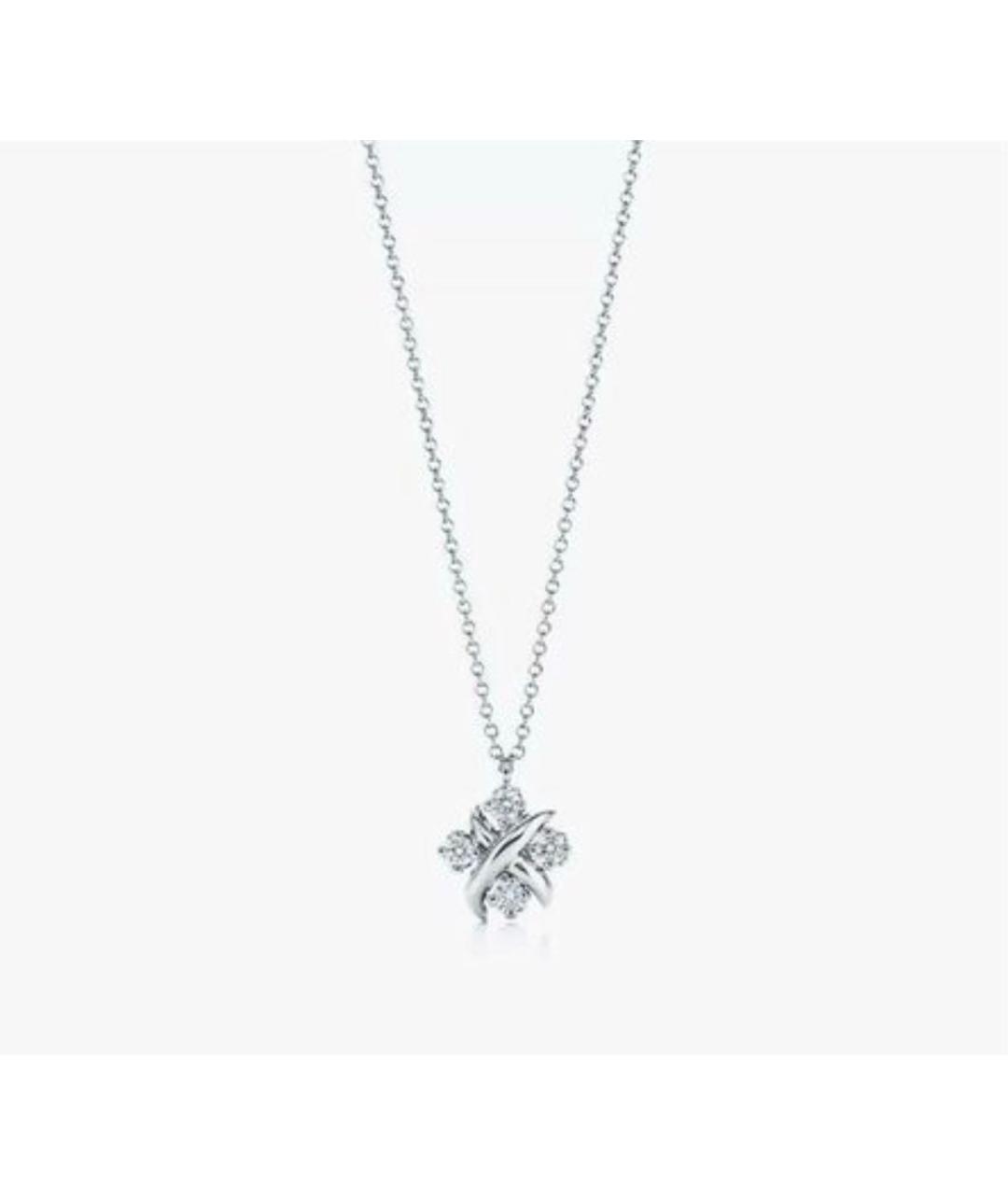 TIFFANY&CO Серебрянный платиновый кулон, фото 6