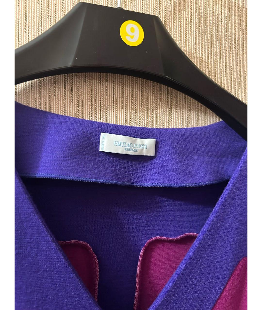 EMILIO PUCCI Мульти шерстяное коктейльное платье, фото 3