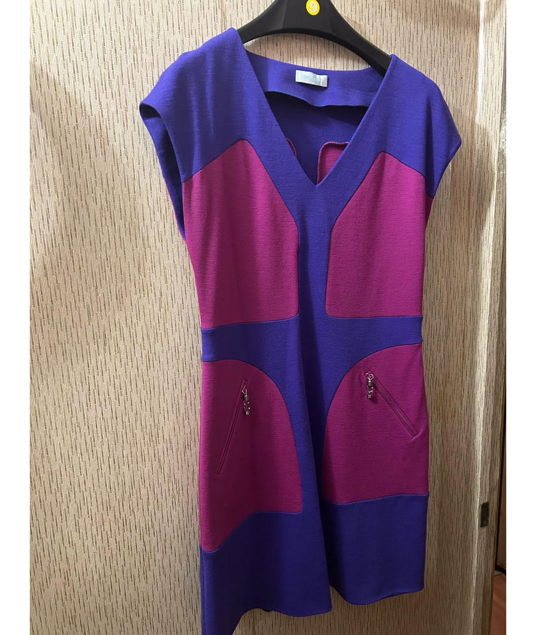 EMILIO PUCCI Мульти шерстяное коктейльное платье, фото 7