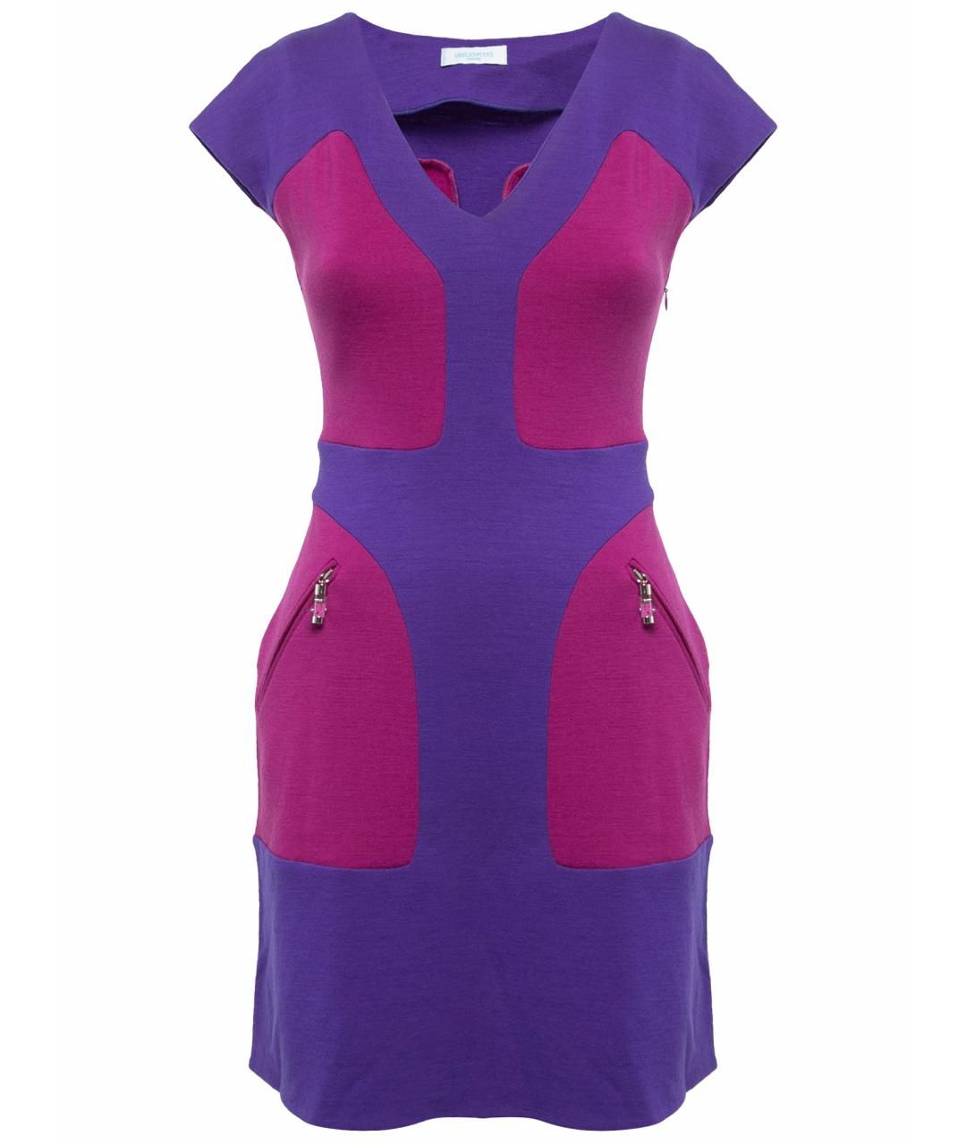 EMILIO PUCCI Мульти шерстяное коктейльное платье, фото 1