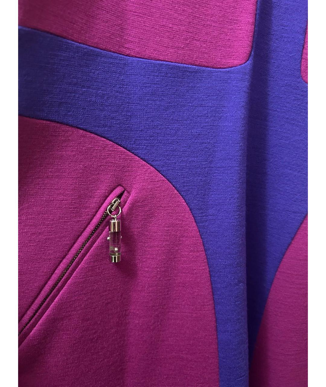 EMILIO PUCCI Мульти шерстяное коктейльное платье, фото 4