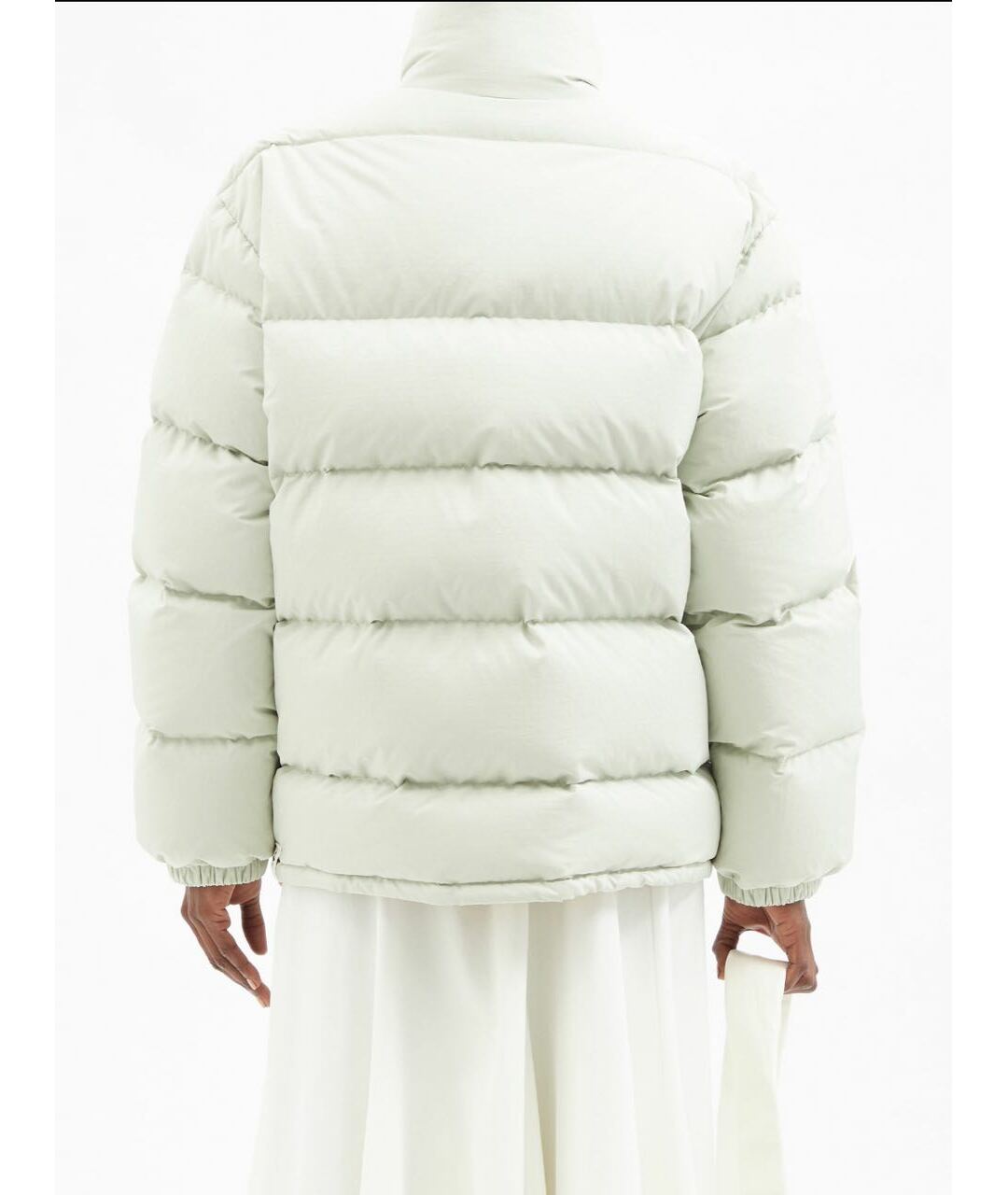 JIL SANDER Белый полиэстеровый пуховик, фото 3