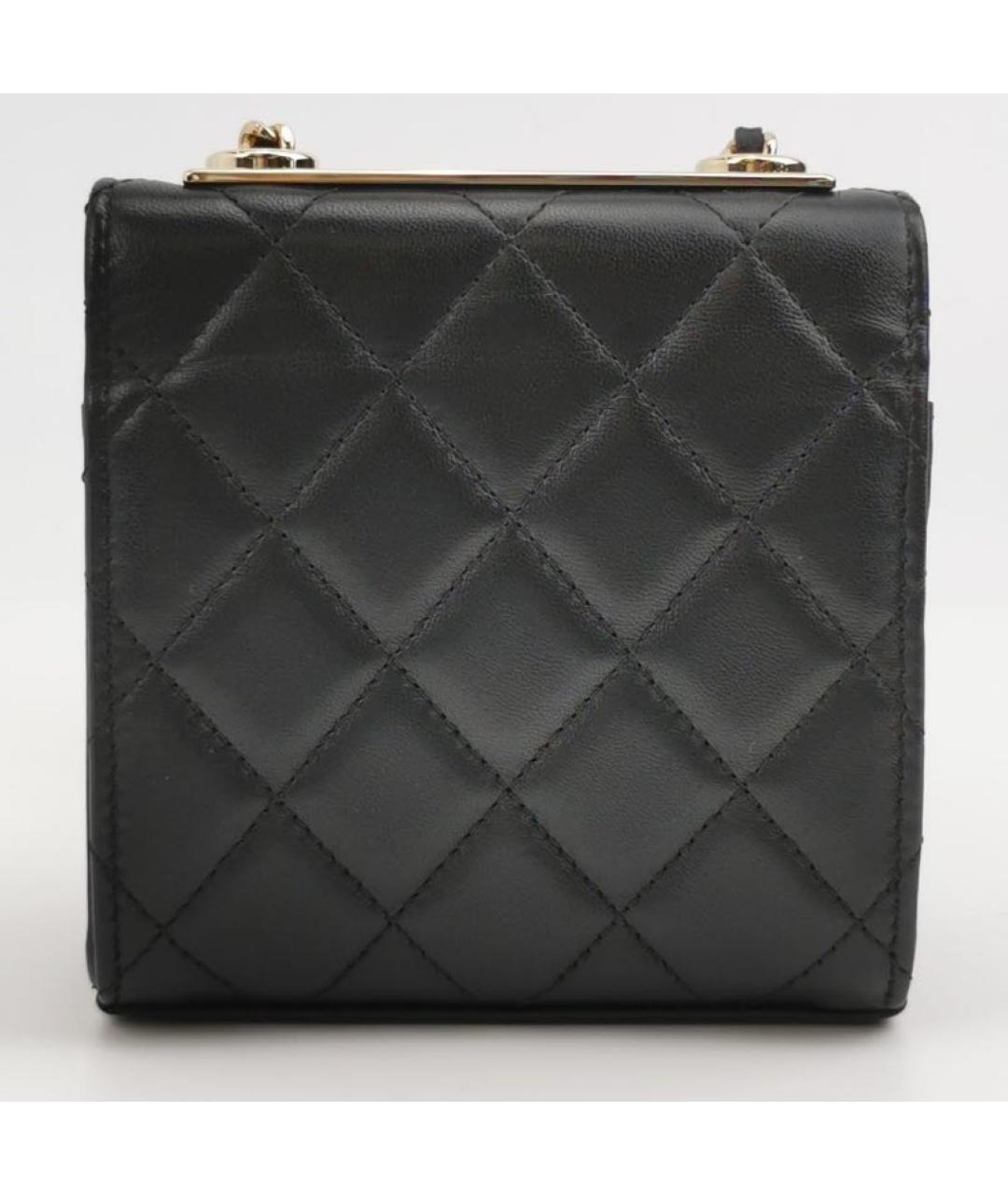 CHANEL Черная кожаная сумка через плечо, фото 4
