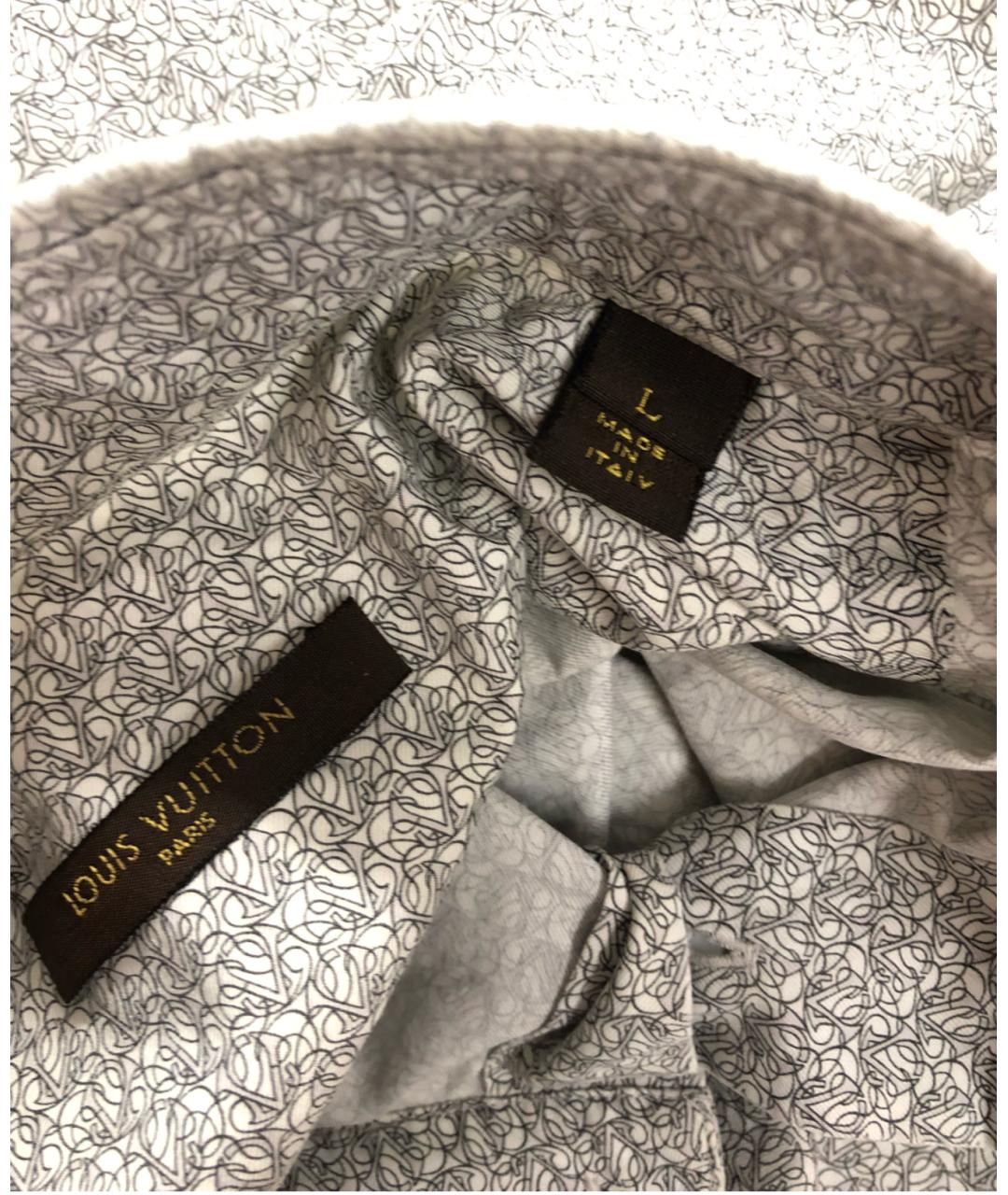 LOUIS VUITTON Серая хлопковая кэжуал рубашка, фото 6