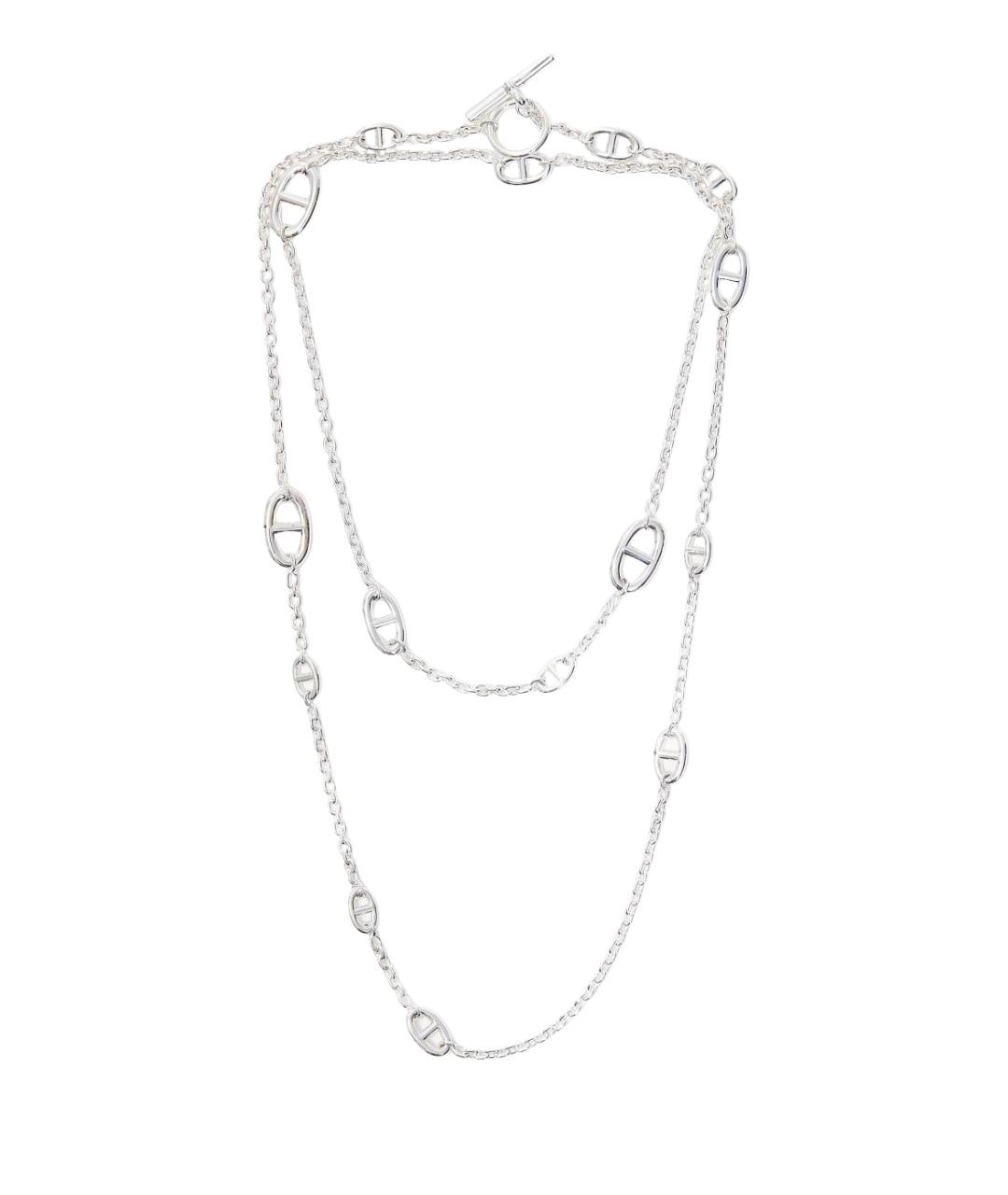 HERMES Серебряное серебряное колье, фото 1