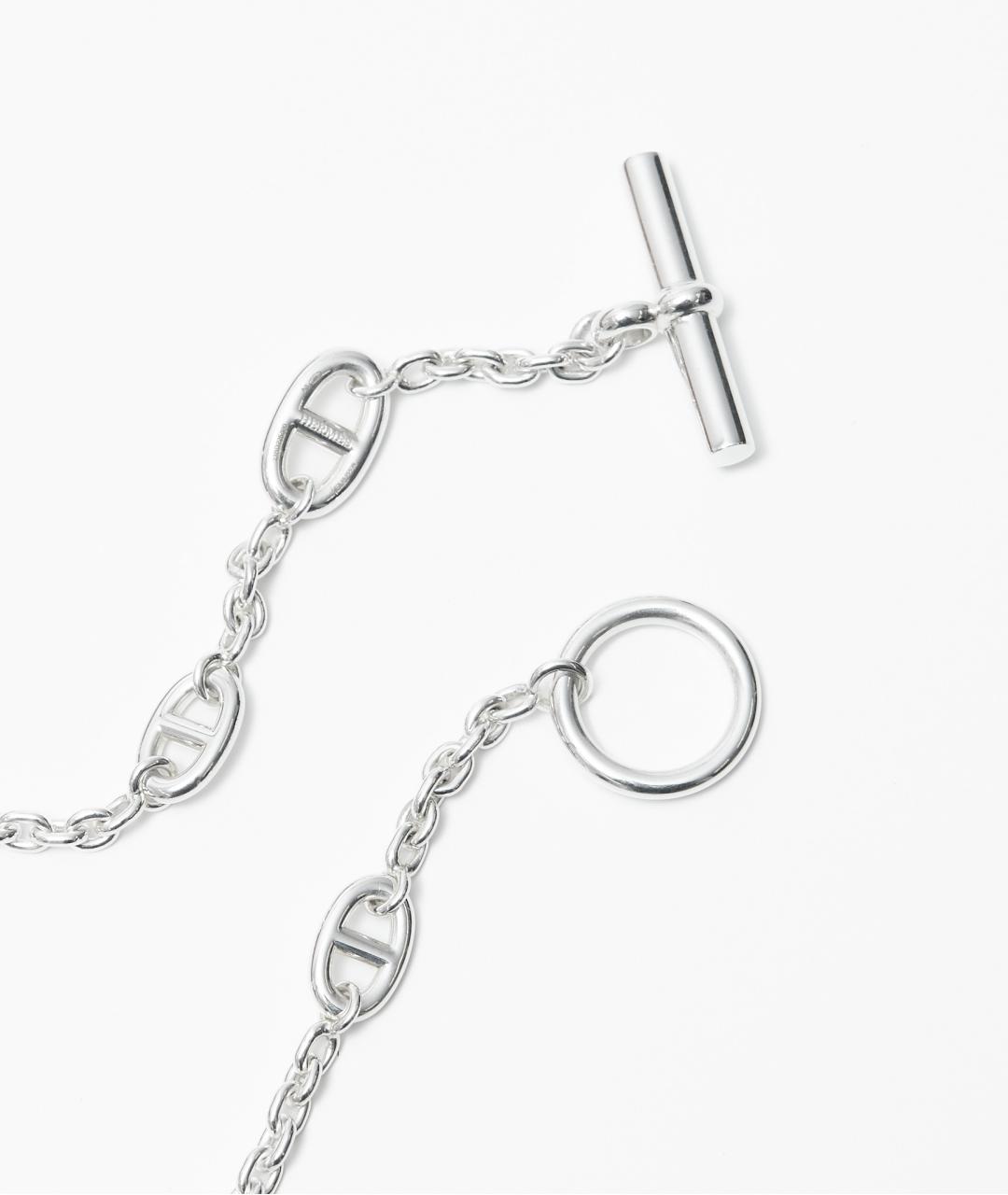 HERMES Серебряное серебряное колье, фото 2