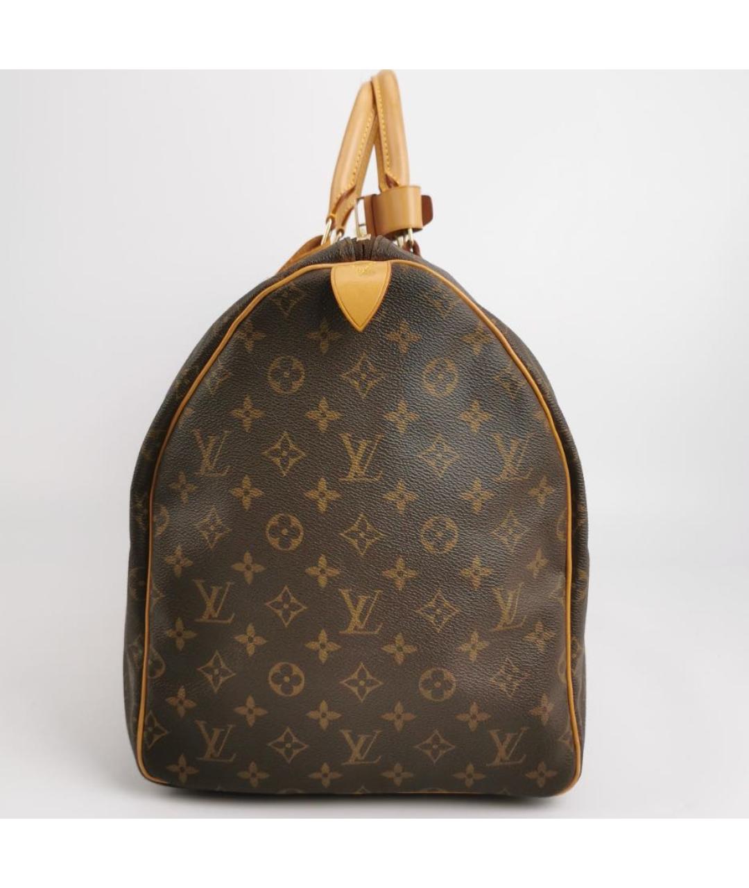 LOUIS VUITTON Коричневая кожаная дорожная/спортивная сумка, фото 2