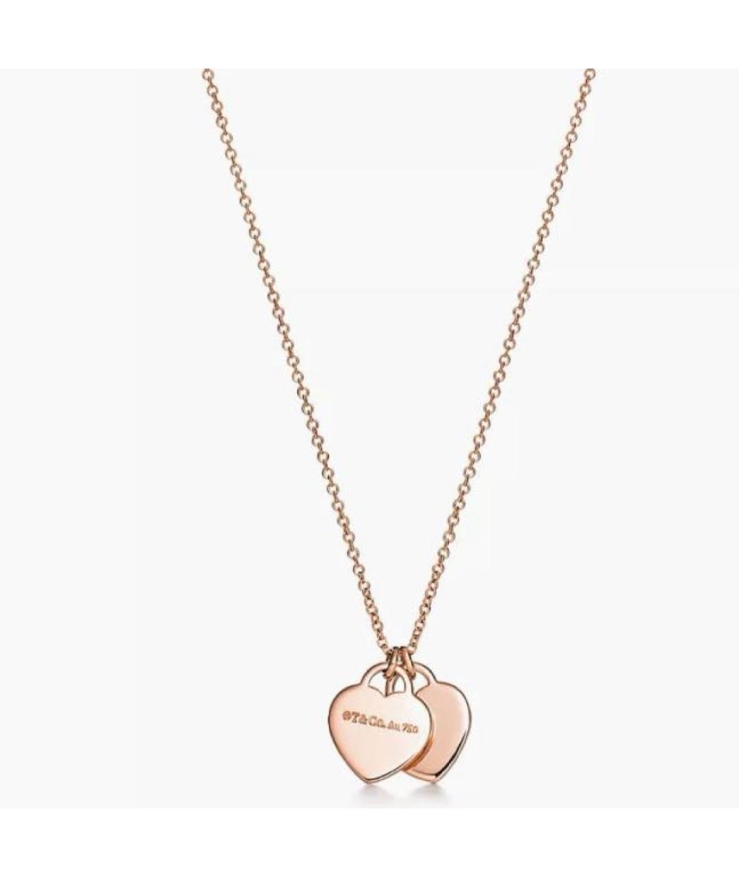 TIFFANY&CO Золотая подвеска из розового золота, фото 2