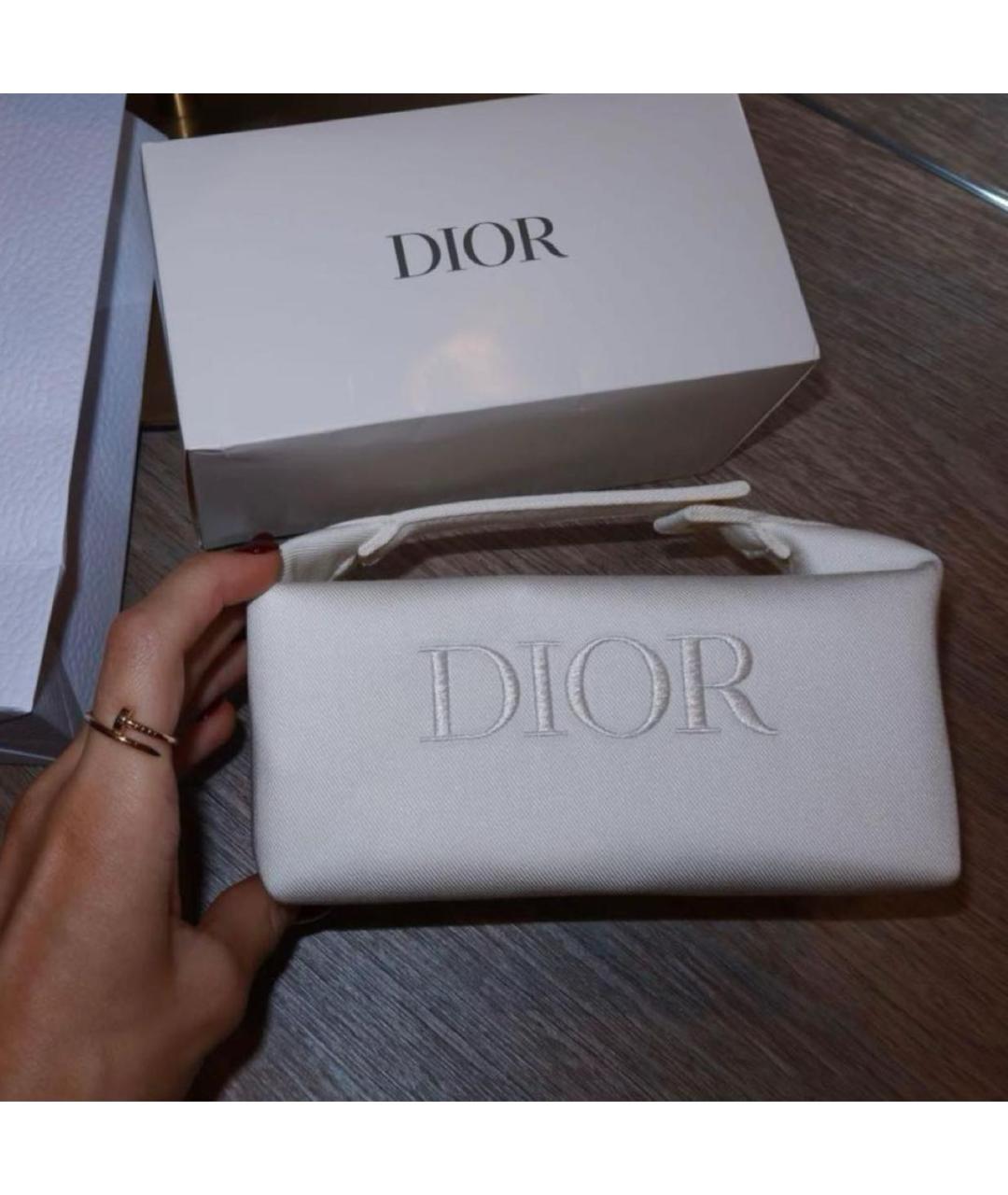 CHRISTIAN DIOR Белая косметичка, фото 7