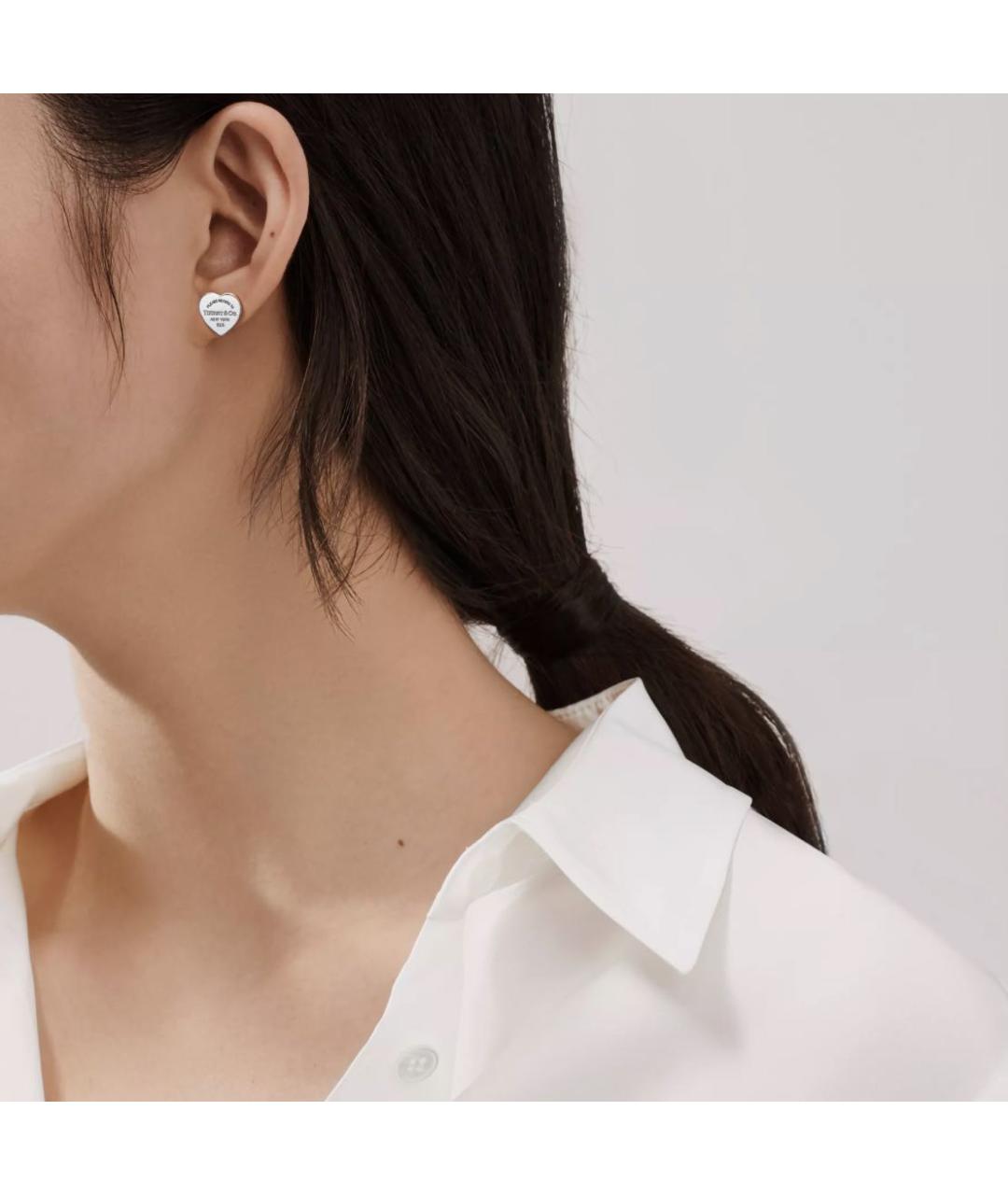TIFFANY&CO Серебряные серебряные серьги, фото 2