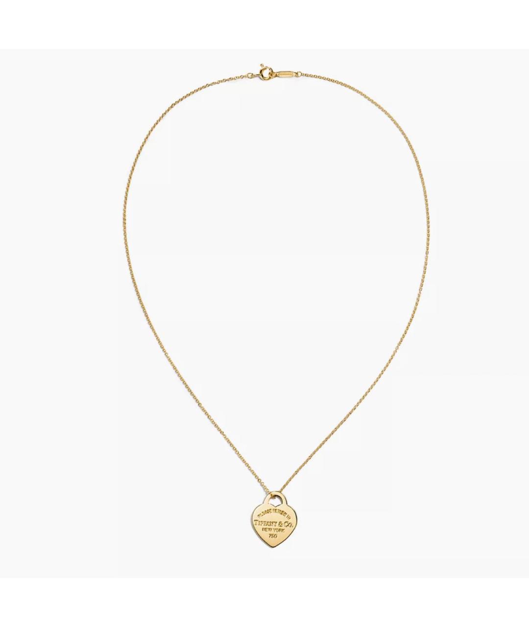 TIFFANY&CO Золотая подвеска из желтого золота, фото 3