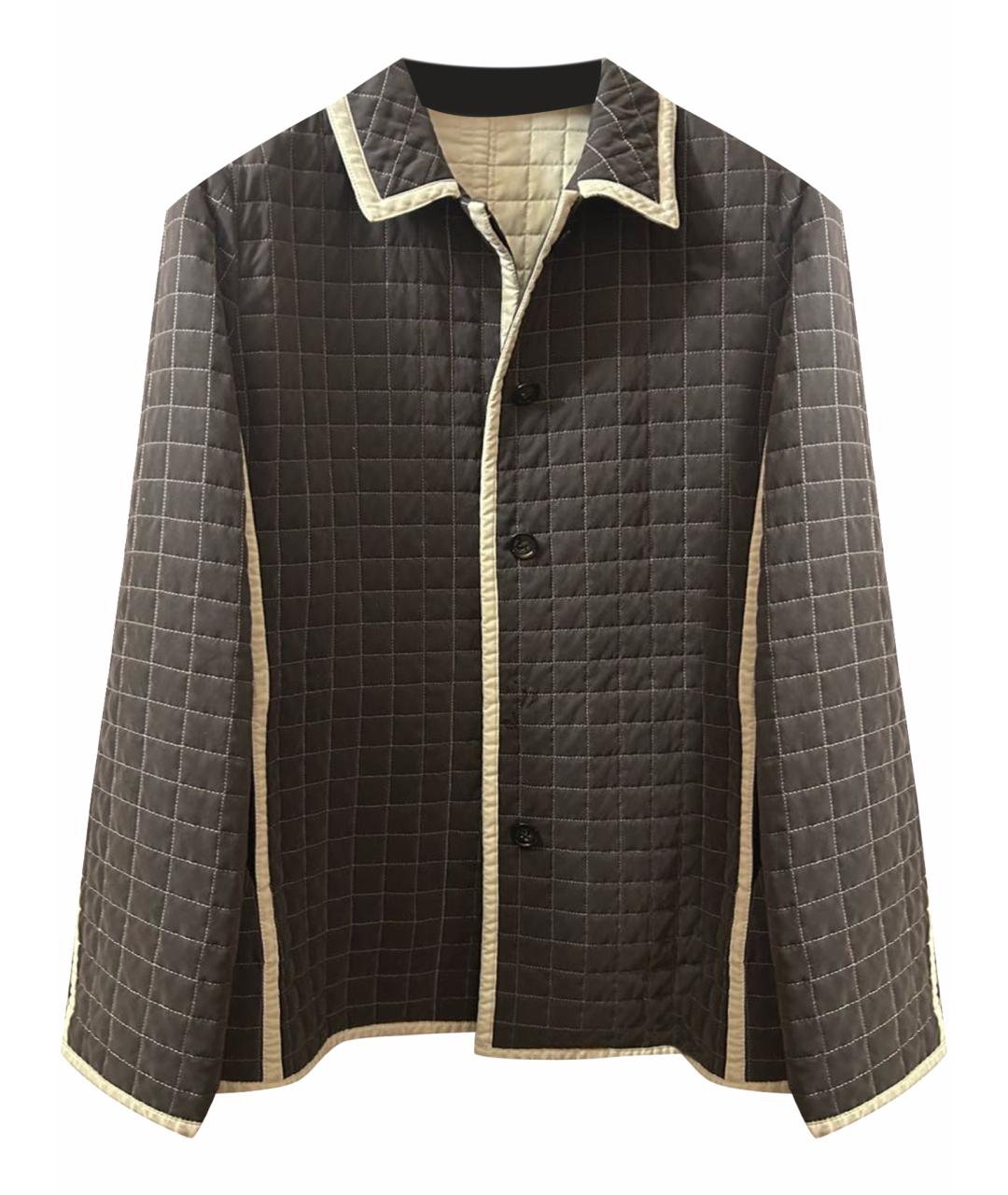 BURBERRY Коричневая полиэстеровая куртка, фото 1