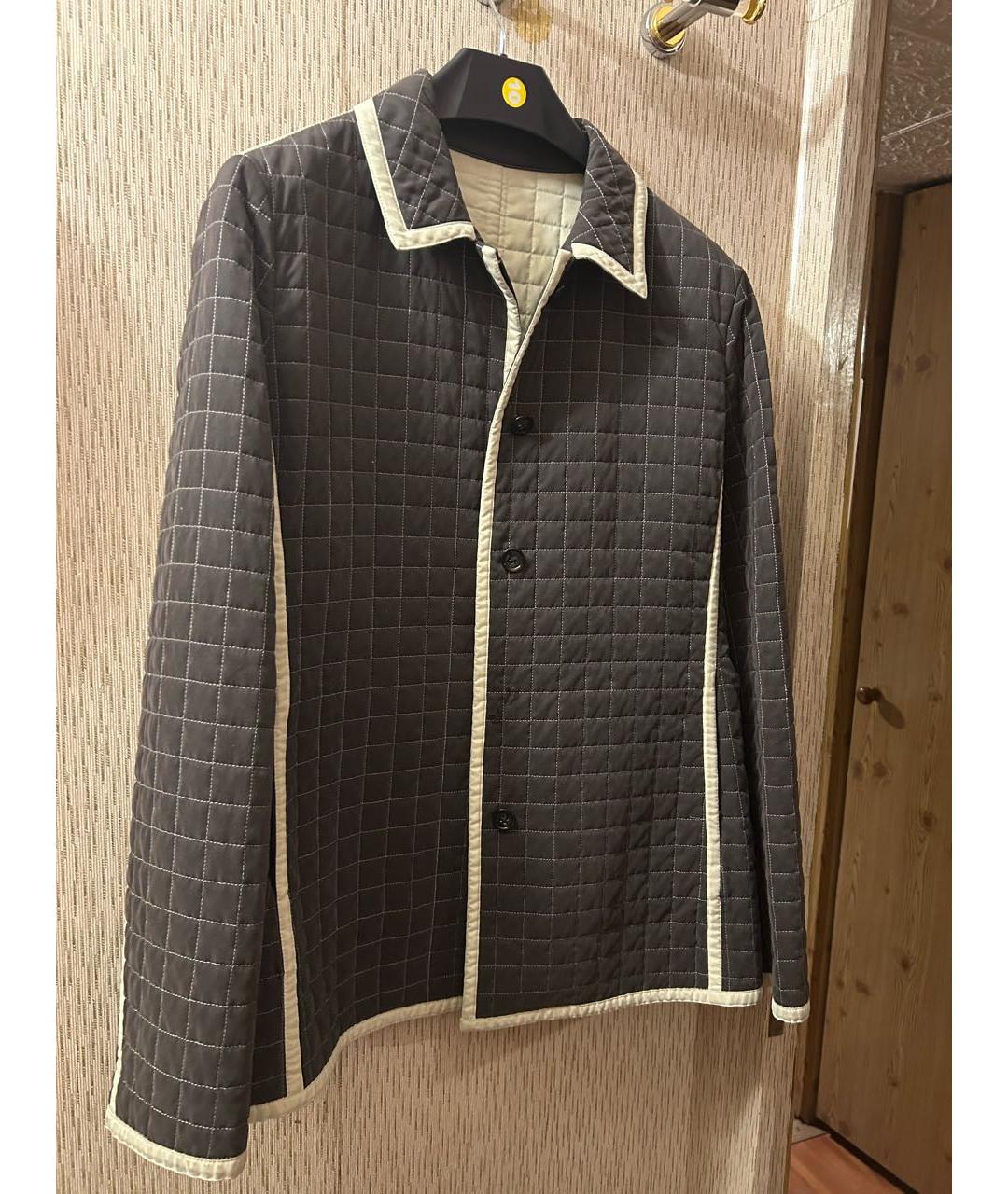BURBERRY Коричневая полиэстеровая куртка, фото 7