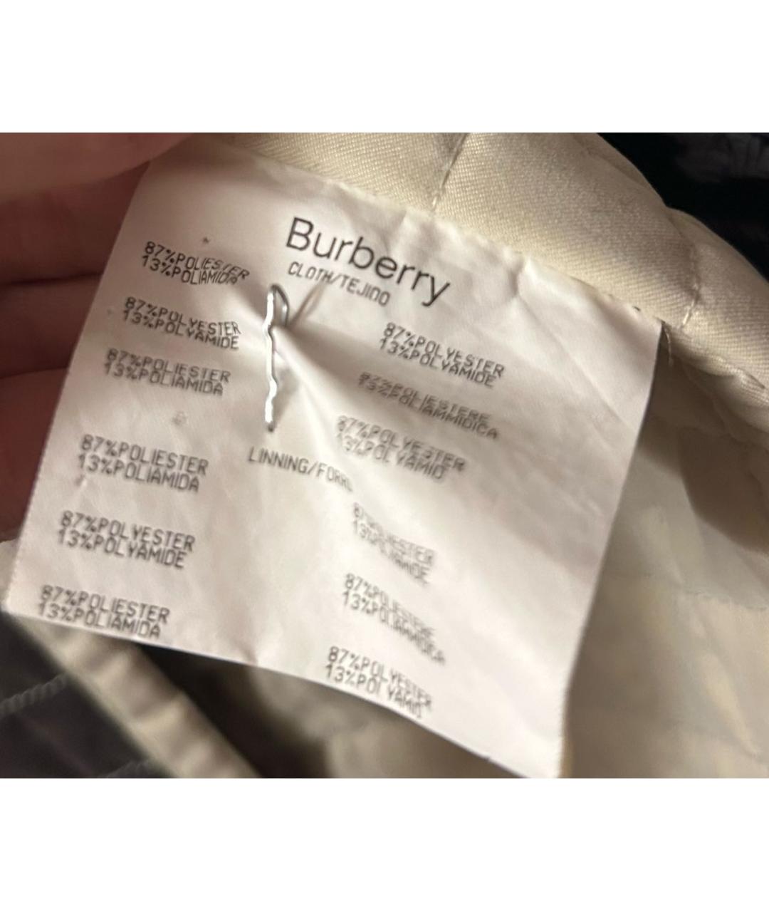 BURBERRY Коричневая полиэстеровая куртка, фото 4