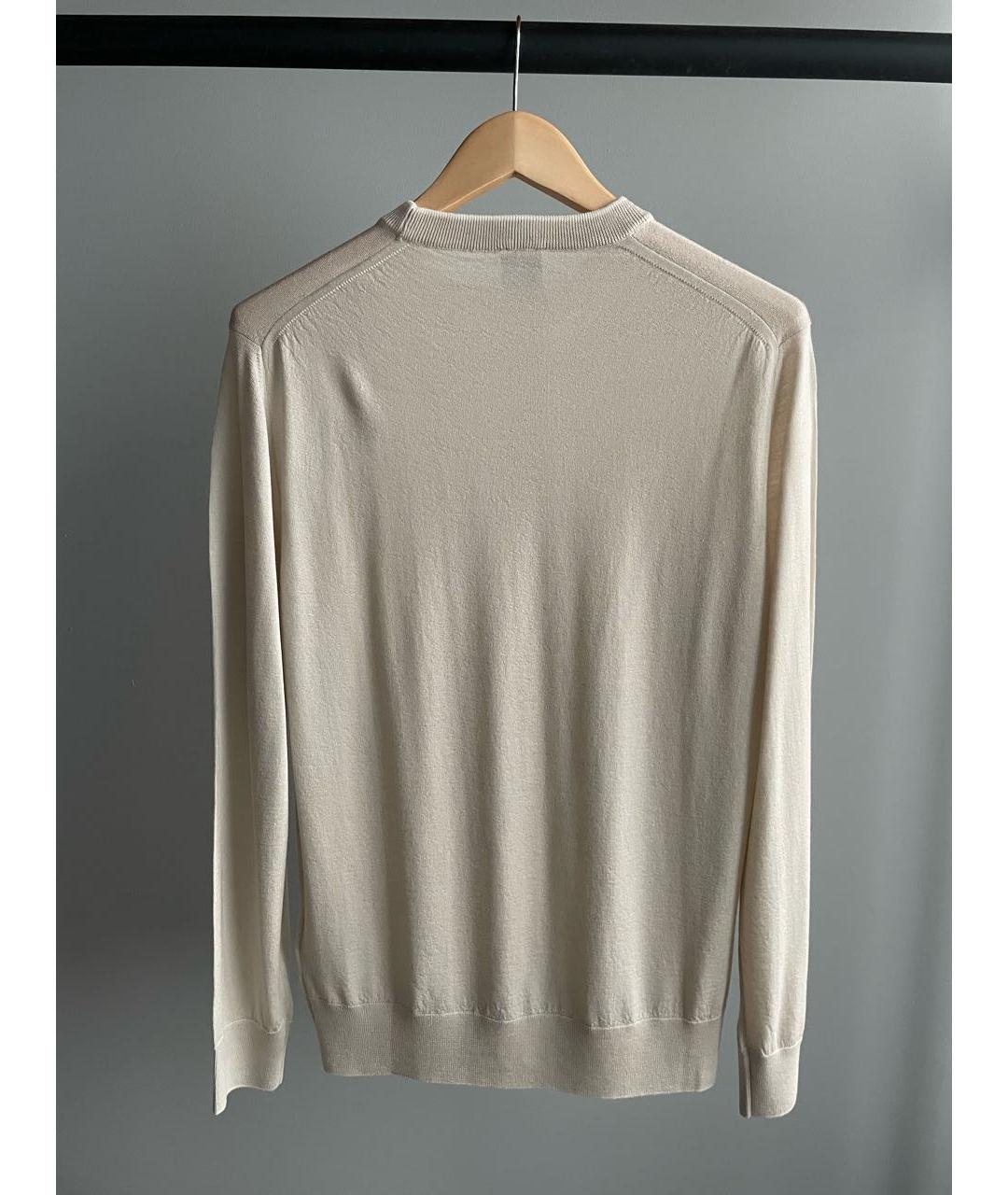 ELEVENTY Бежевый шерстяной джемпер / свитер, фото 2
