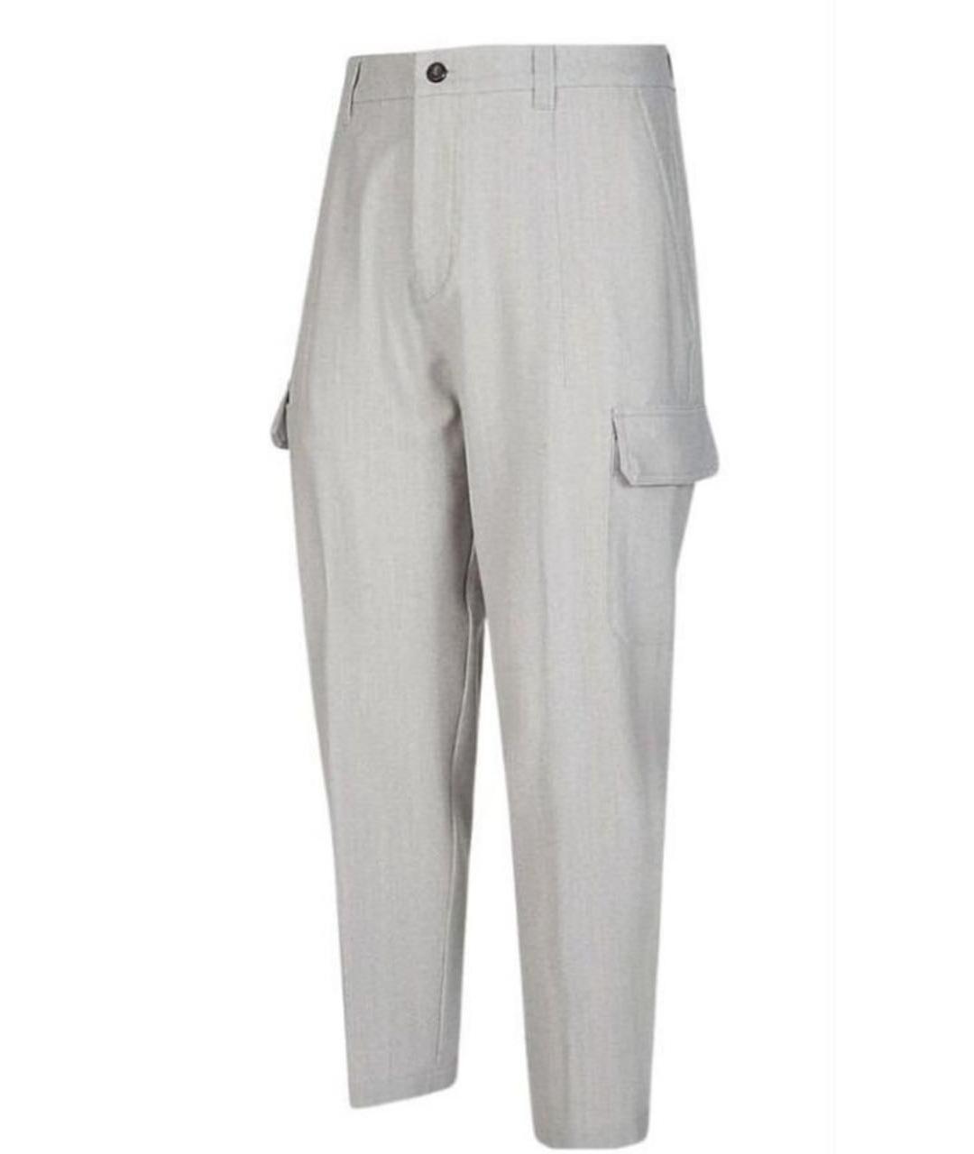 ELEVENTY Серые шерстяные повседневные брюки, фото 1