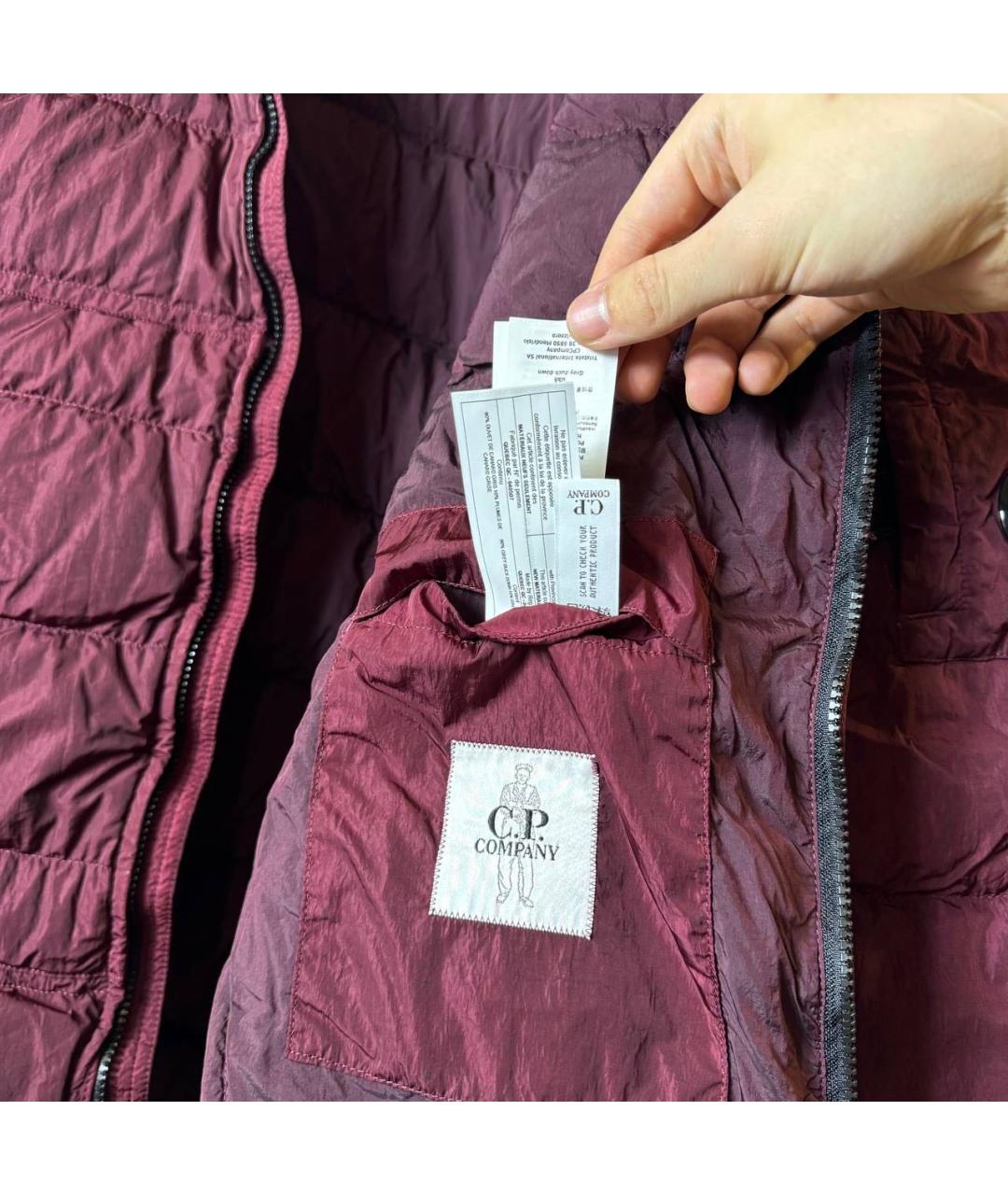 CP COMPANY Фиолетовый хлопковый пуховик, фото 4
