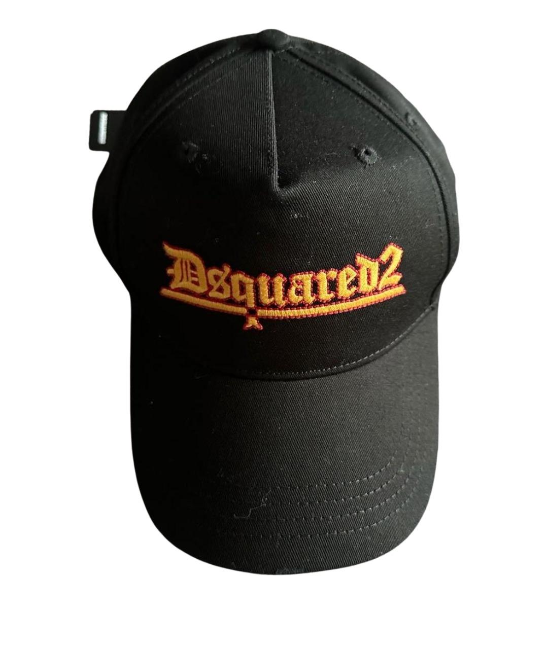 DSQUARED2 Черная хлопковая кепка/бейсболка, фото 1