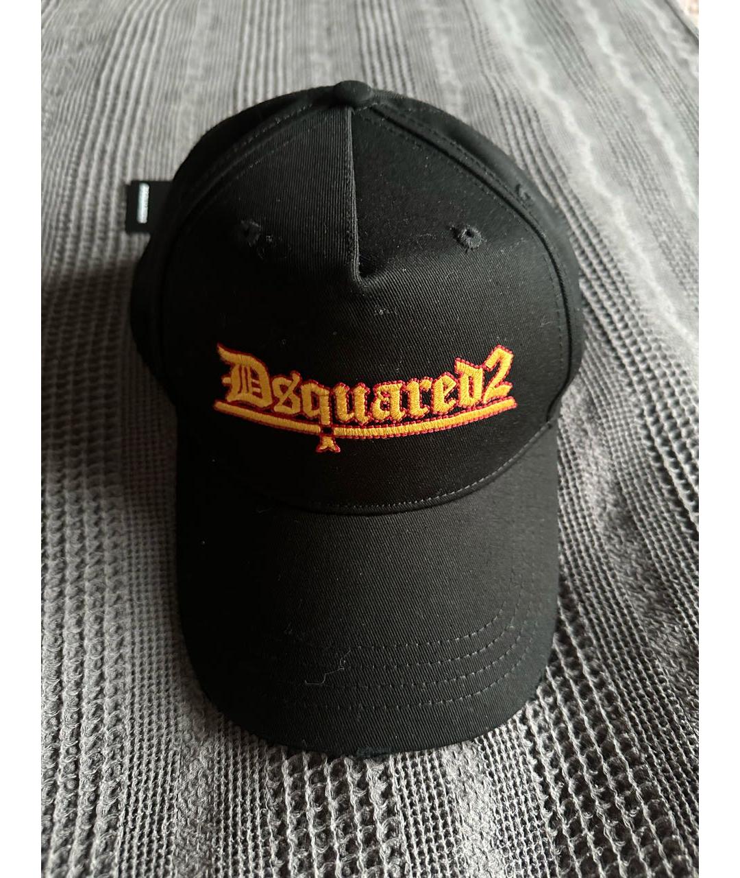 DSQUARED2 Черная хлопковая кепка/бейсболка, фото 4