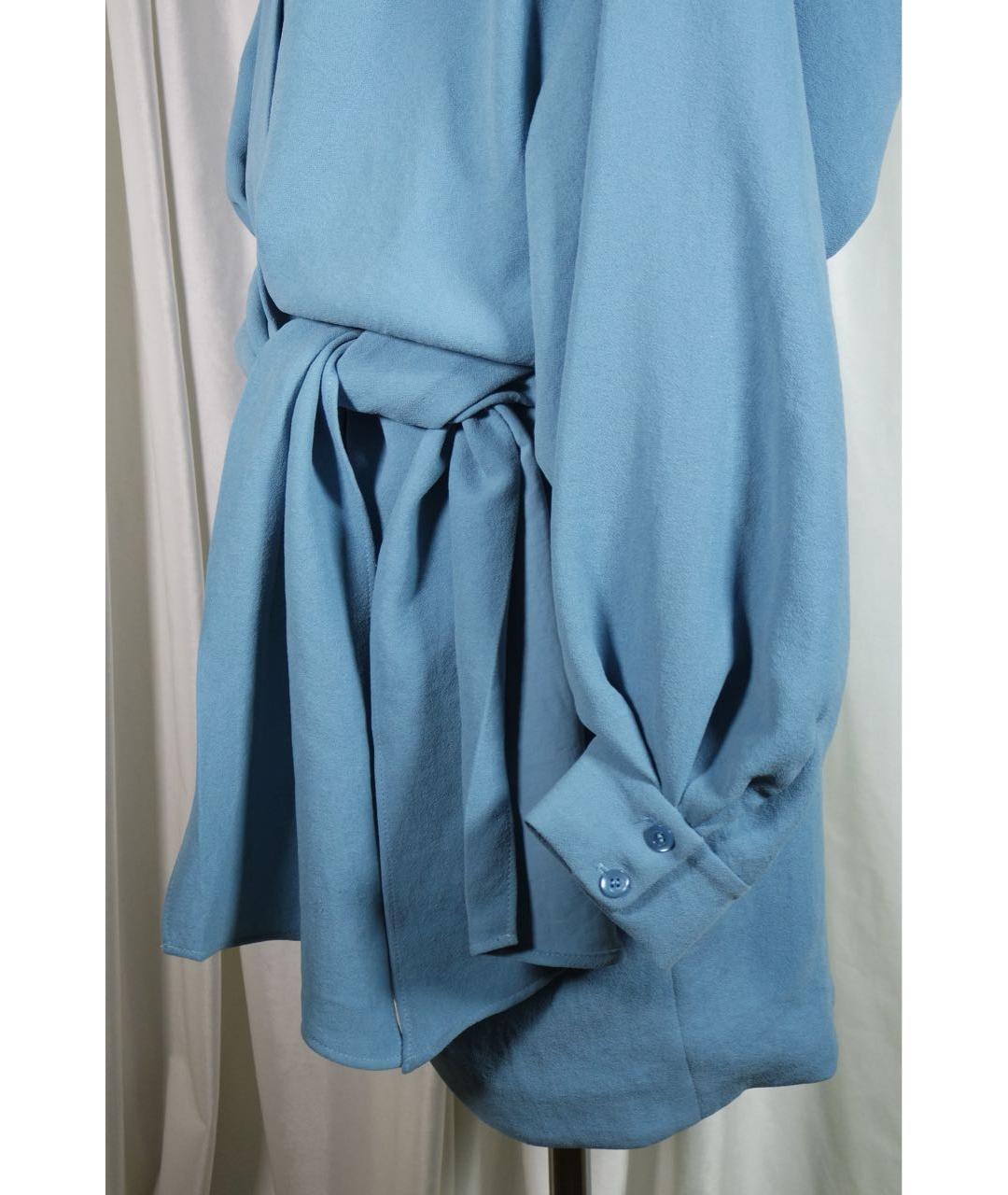 IRO Голубое полиэстеровое повседневное платье, фото 4