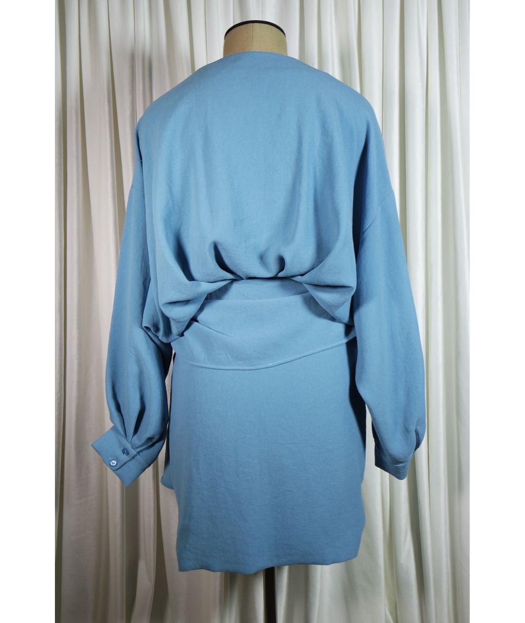 IRO Голубое полиэстеровое повседневное платье, фото 2